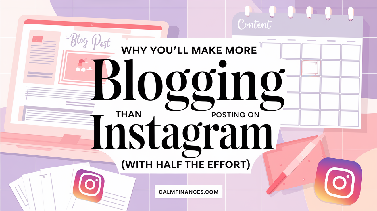 Why You’ll Make More Blogging Than Posting on Instagram (With Half the Effort)