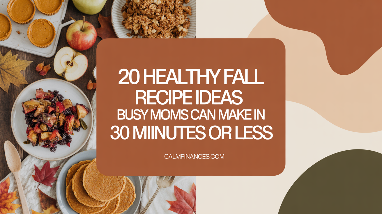 20 Healthy Fall Recipe Ideas Busy Moms Can Make After Working All Day