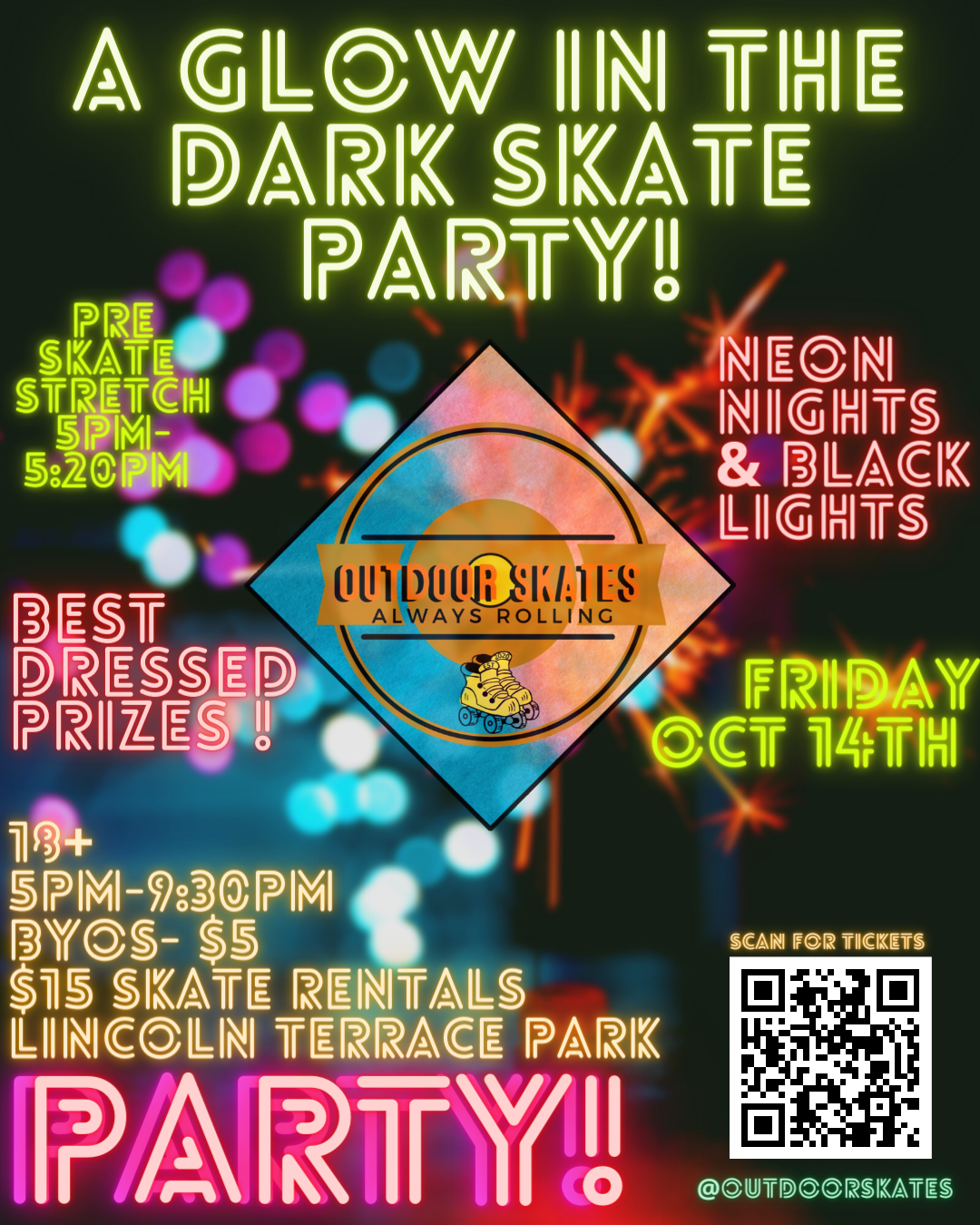 A GLOW IN THE DARK            SKATE SOCIAL