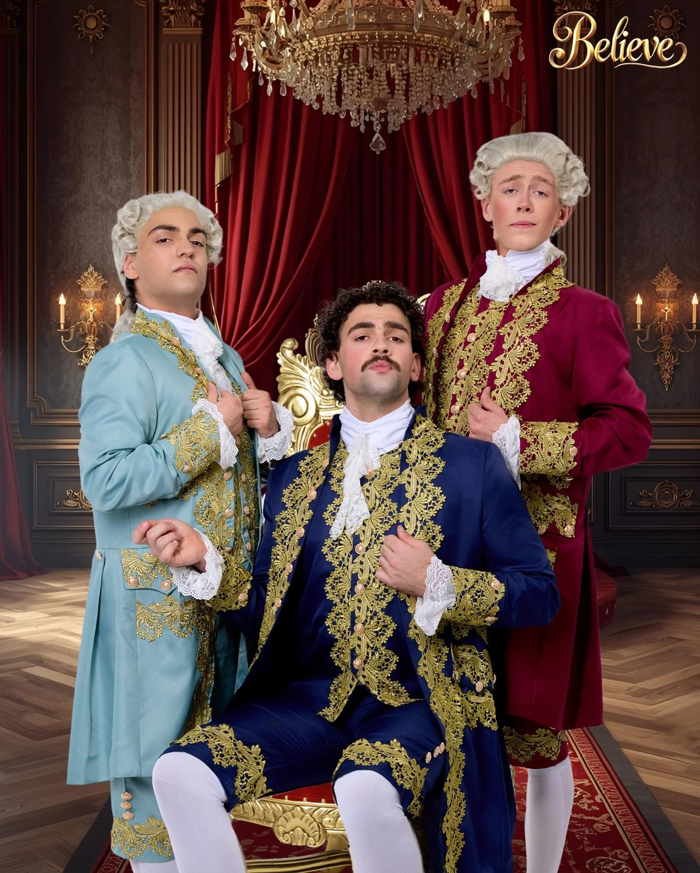 Meet Prince Profiterole, Baron Du Bavarois and Marquis Du Fromage! 

They&rsquo;ve arrived in Tancaslaus with charm, drama, and questionable dance moves &mdash; but only one might win the heart of Princess Ariana! 

Believe: A Christmas Musical
18&nd