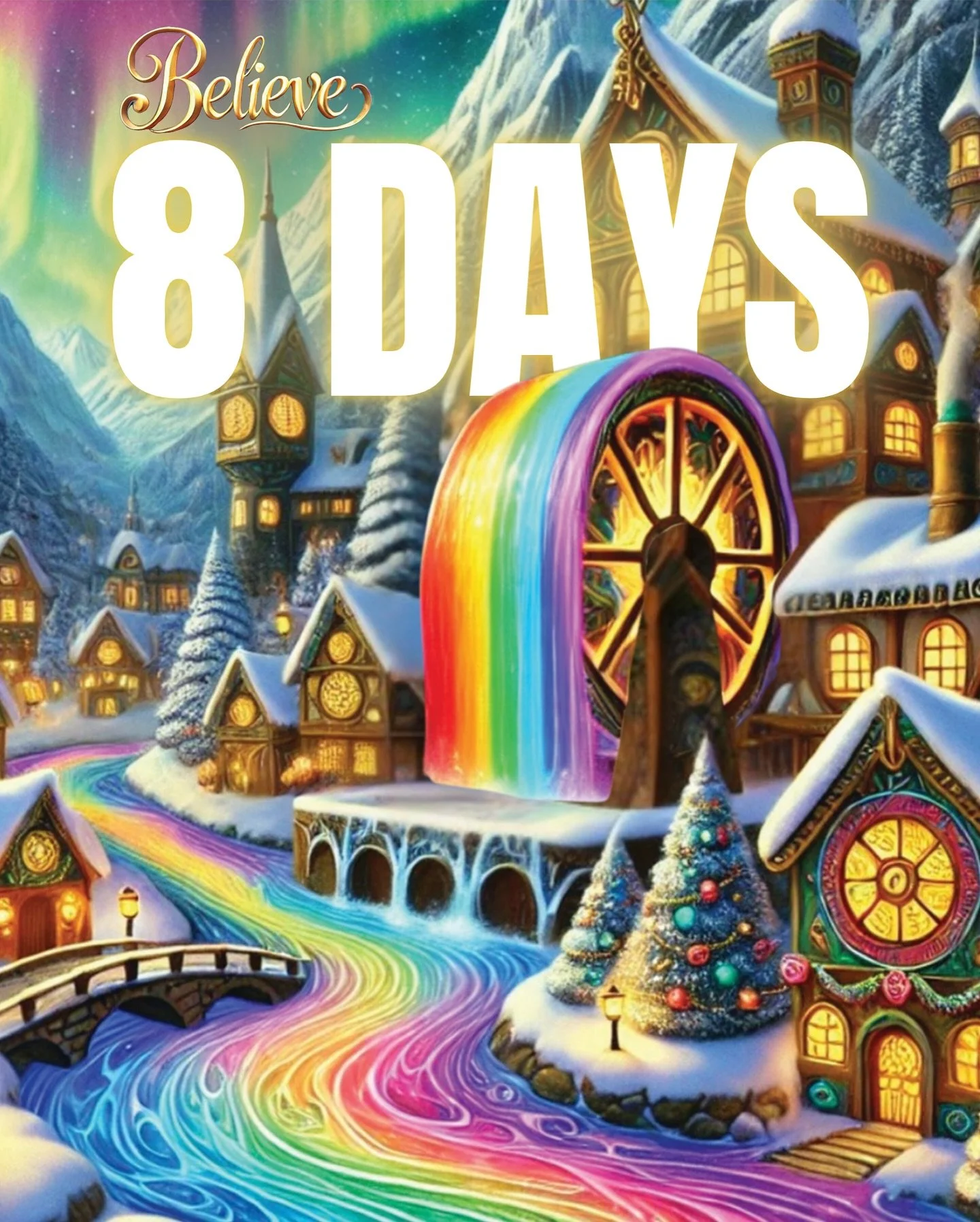 On the 4th day of Christmas, what did I see?
Eight colours dancing wild and brilliantly free!

With 8 days to go, the River of Colours is dimming&hellip; but the magic isn&rsquo;t gone yet. Can the elves and the Toymaker bring it back before Christma