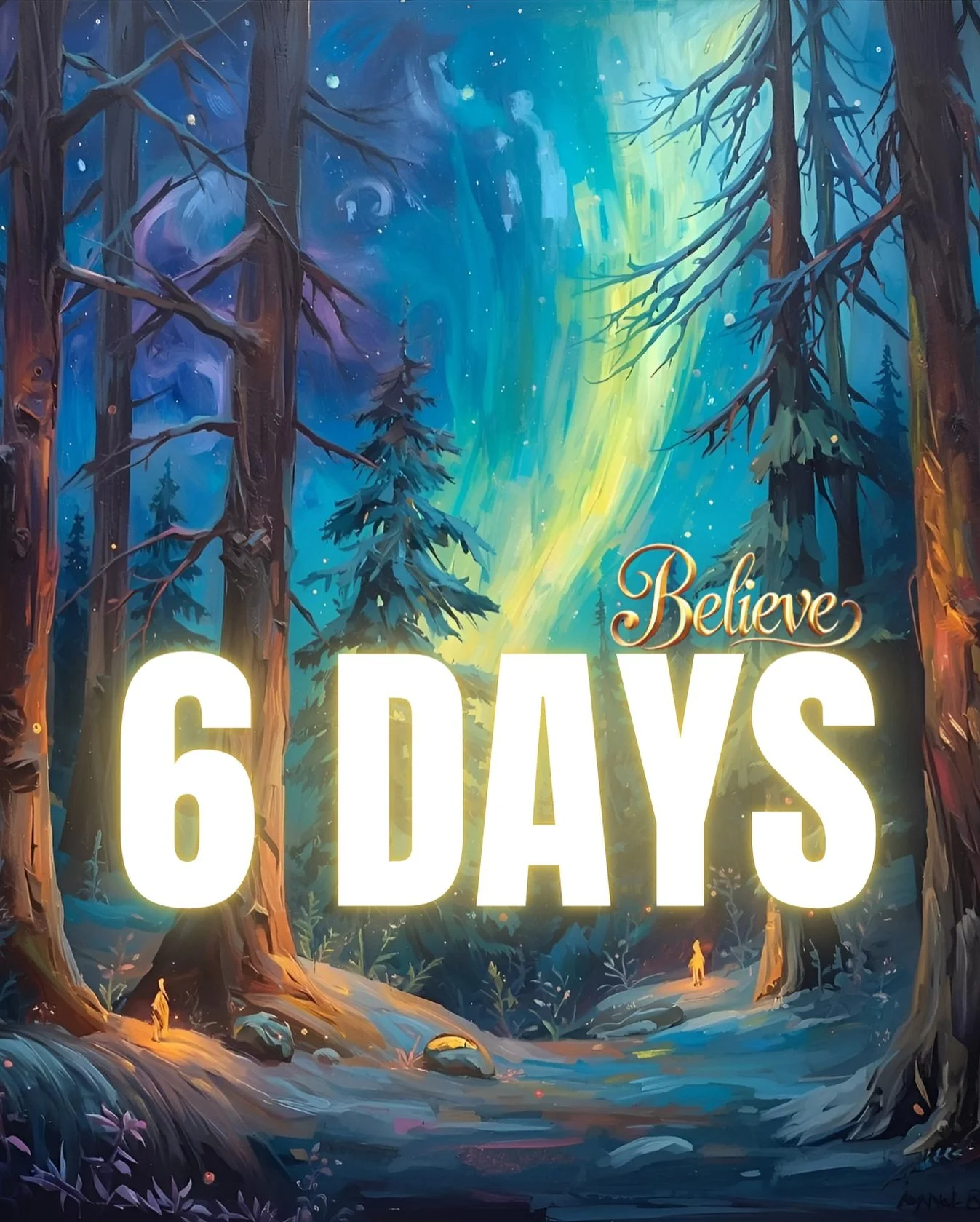 On the 6th day of Christmas, my true love gave to me... 6 trees whispering secrets through the snowy canopy. 🌲❄️

The forest is calling, and something magical awaits&hellip;
Just 6 days until Believe: A Christmas Musical opens its doors!

18&ndash;2