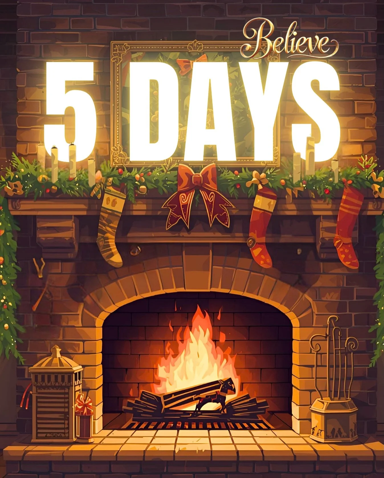 On the 8th day of Christmas, my true love gave to me&hellip; One glowing fire, all cosy and bright, Counting down the days &lsquo;til opening night!

Just 5 sleeps &lsquo;til magic fills the air &mdash; So grab your tickets, we&rsquo;ll see you there