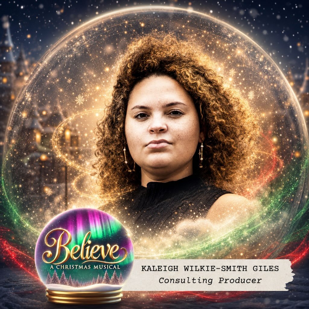 ✨ Meet Our Consulting Producer: Kaleigh DWS Giles✨
.
.
Every great Christmas tale needs a guardian of story, structure, and sparkle&hellip; and for Believe: A Christmas Musical, that guiding star is Kaleigh DWS Giles.

A producer whose imagination st