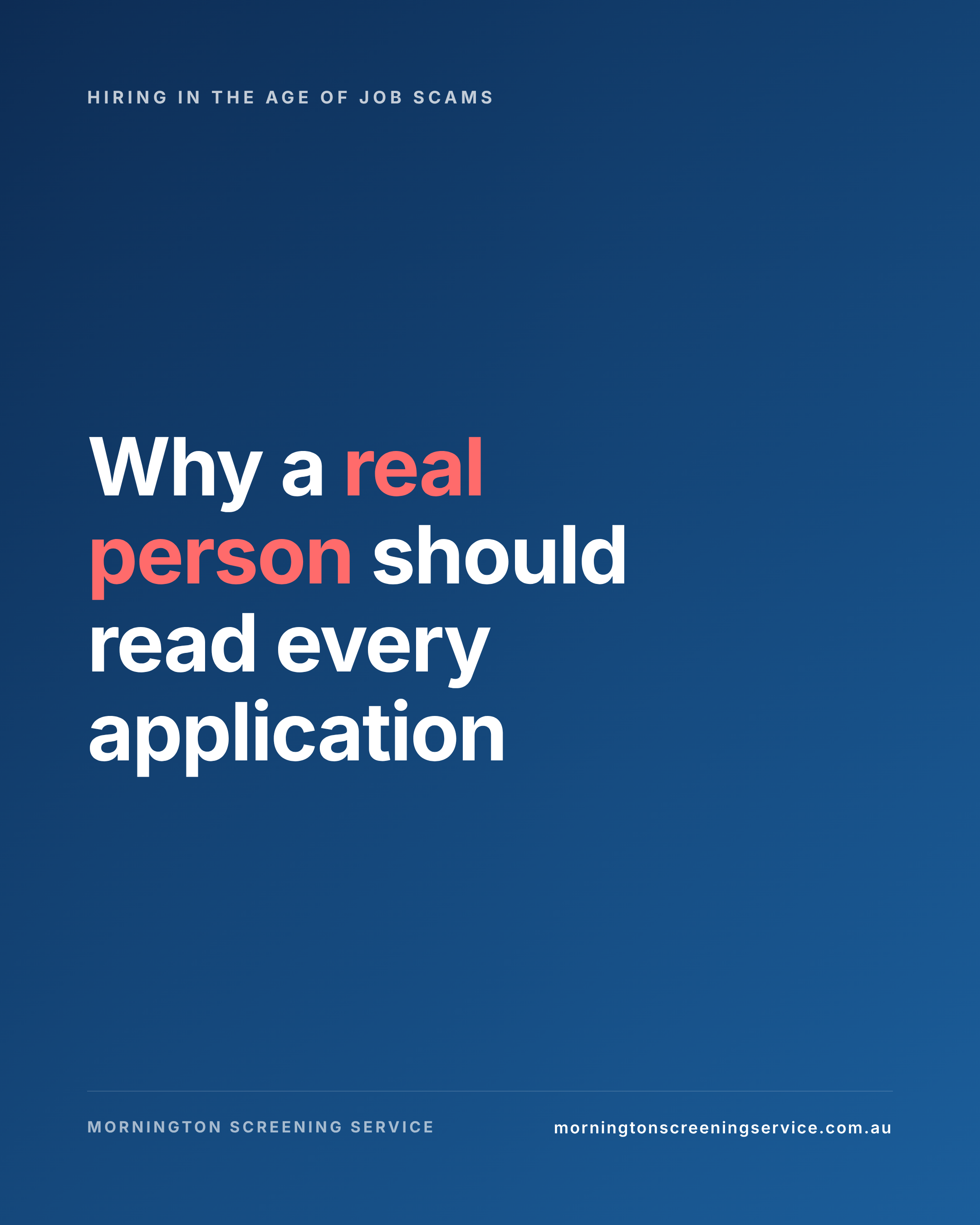 Job scams and fake applicants are rising. Why a real person in your hiring process matters more than ever