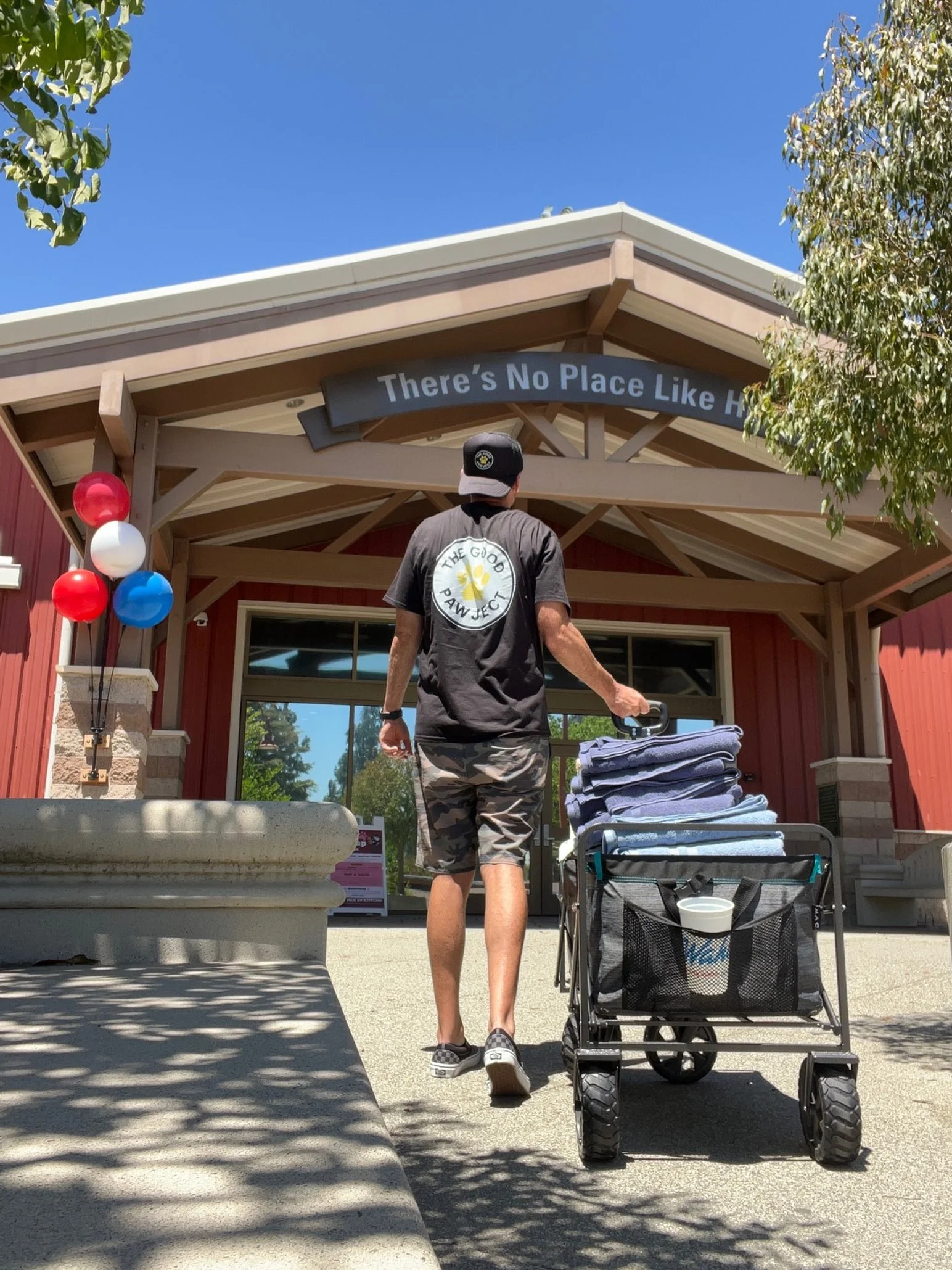 Love Drop of kindness at Friends of Upland Animal Shelter — volunteer delivering pet food and supplies to support rescued animals in Upland, California, powered by The Good Pawject.