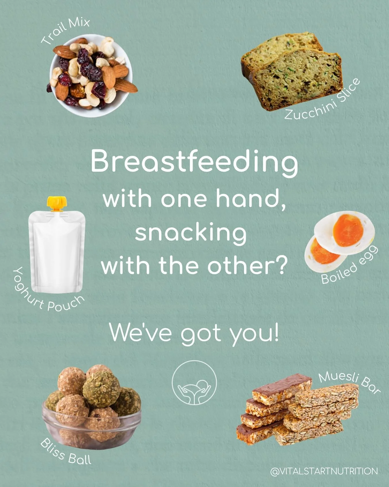 Quick, nourishing snack ideas perfect for multitasking mamas in the thick of the fourth trimester. 💪🍼

These 1-handed snack ideas are quick, nourishing, and perfect for those moments when you&rsquo;re juggling feeds, cuddles, and everything in betw