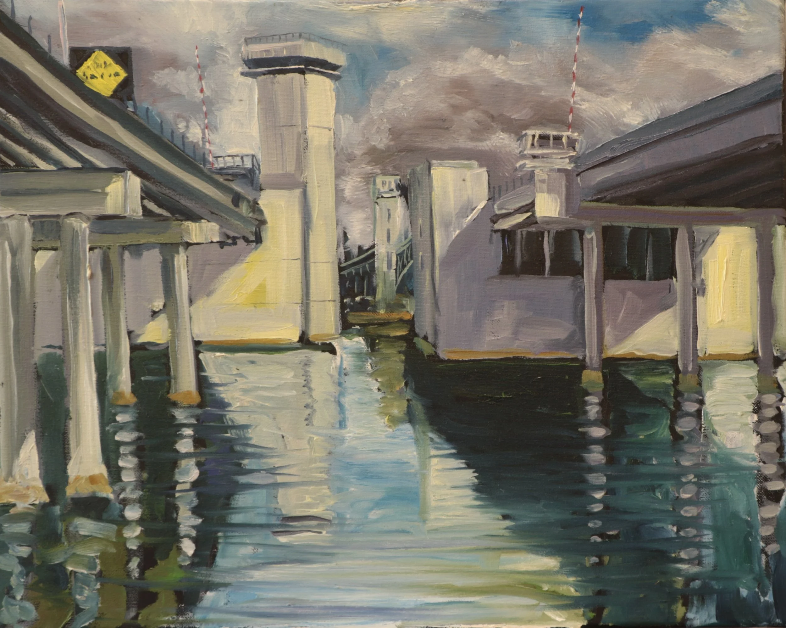   1st Ave Bridge , 2024 16” x 20” Oil on Canvas 