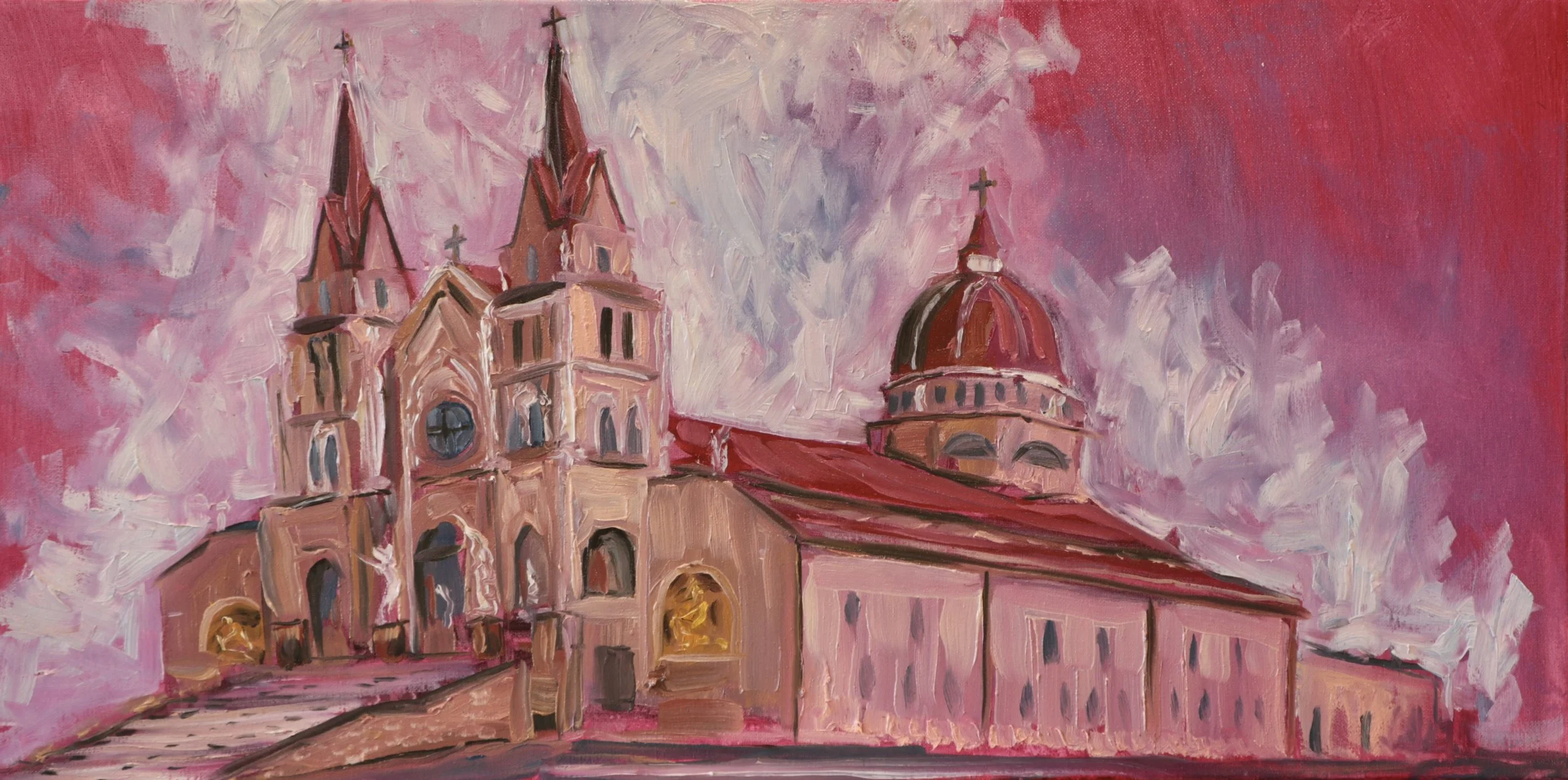   Cathedral , 2025 15” x 30” Oil on Canvas 