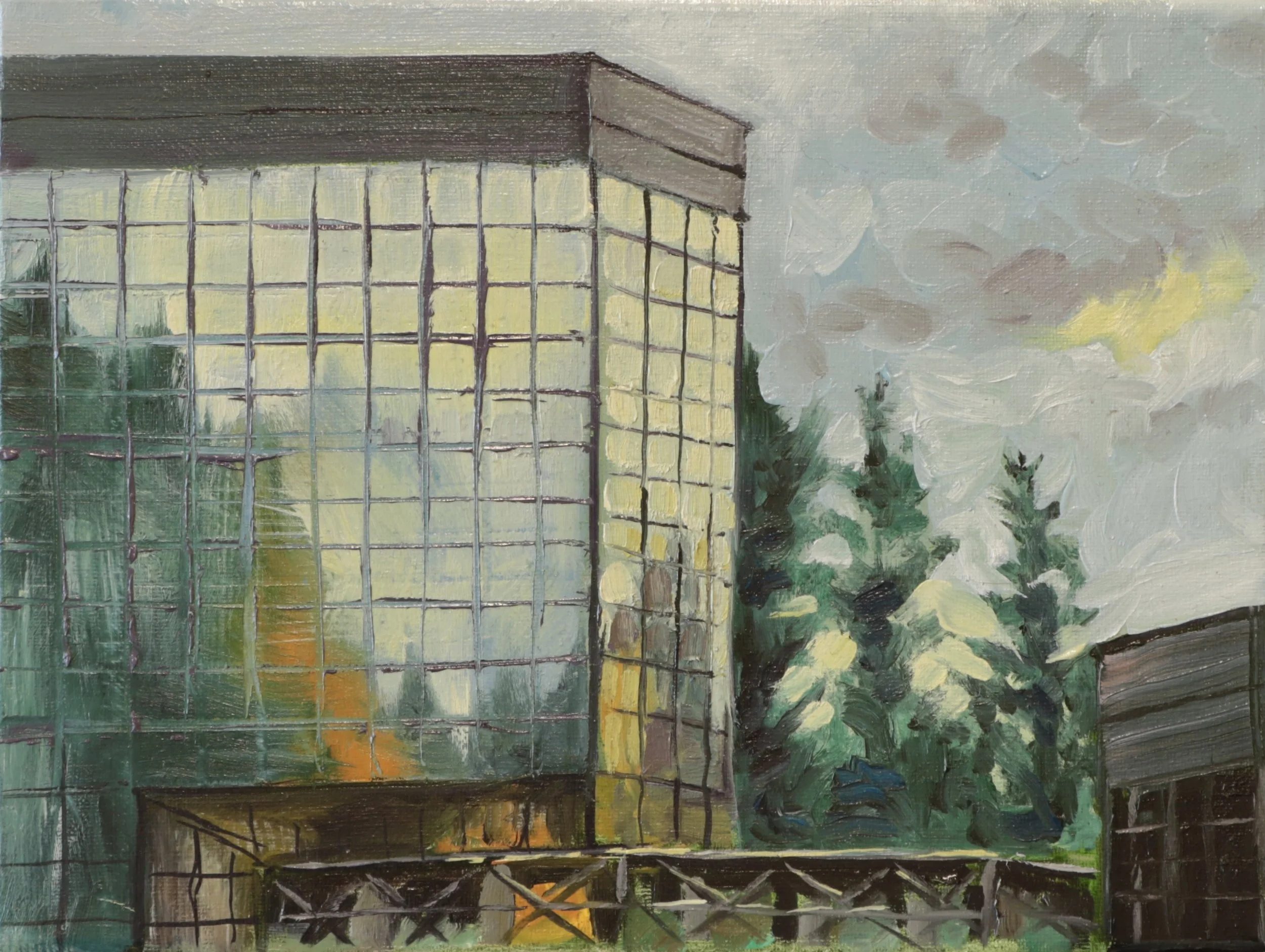   Fall Fire , 2024 11“x 14” Oil on Canvas 