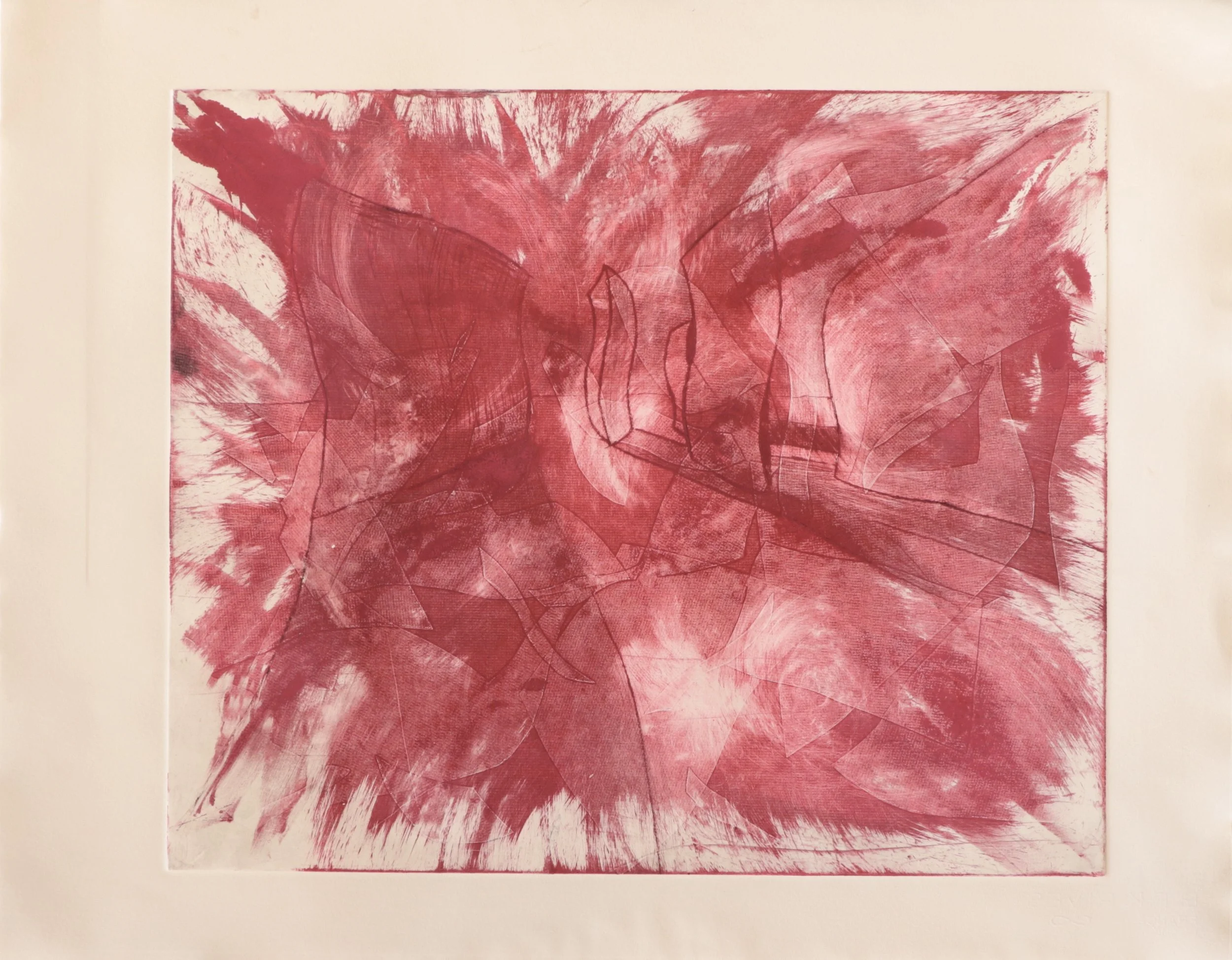   Wake (Serra) II , 2024 21” x 25” Monoprint 