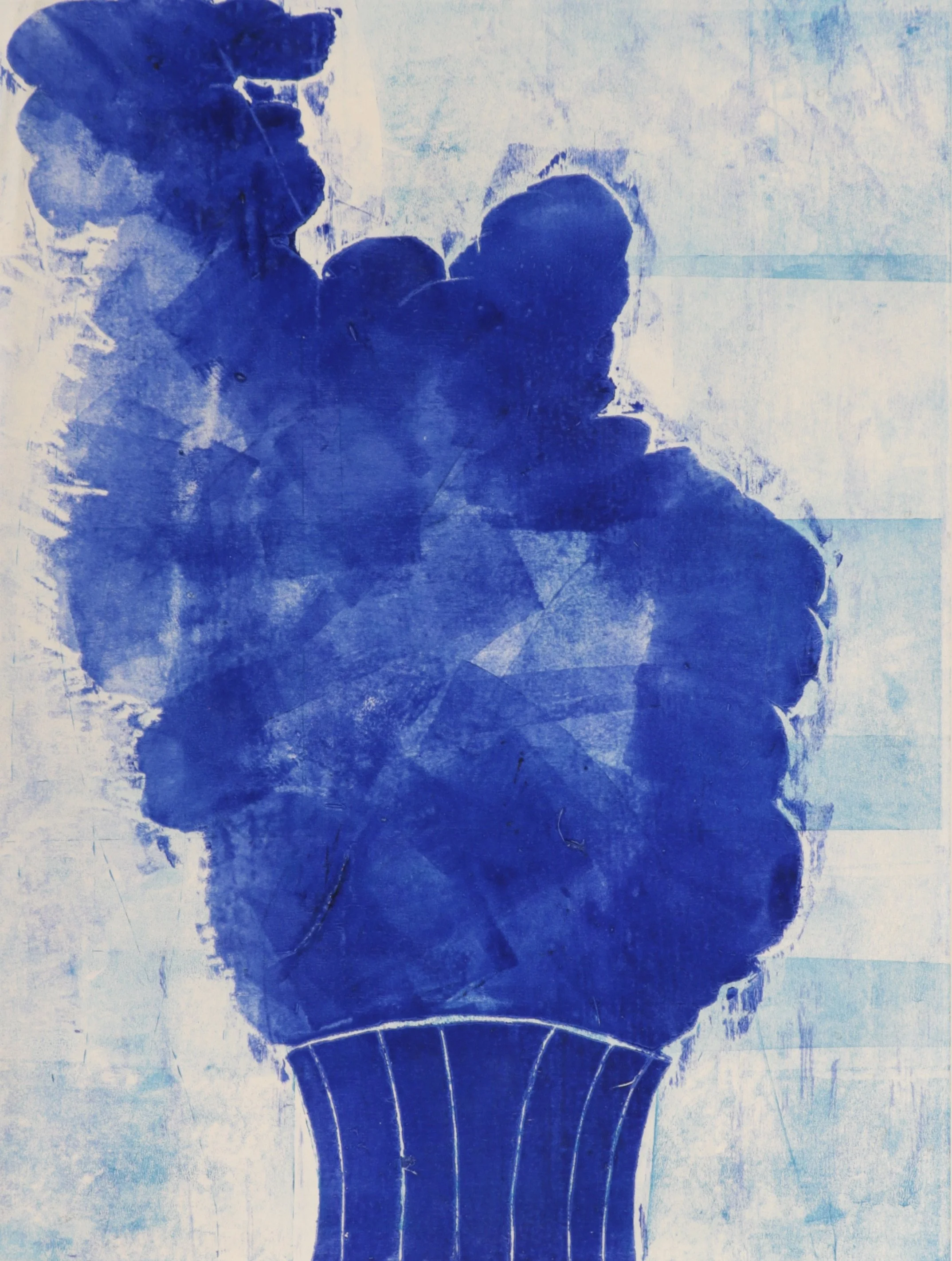   Cooling Tower 3/9 , 2024 24” x 18” Woodblock 