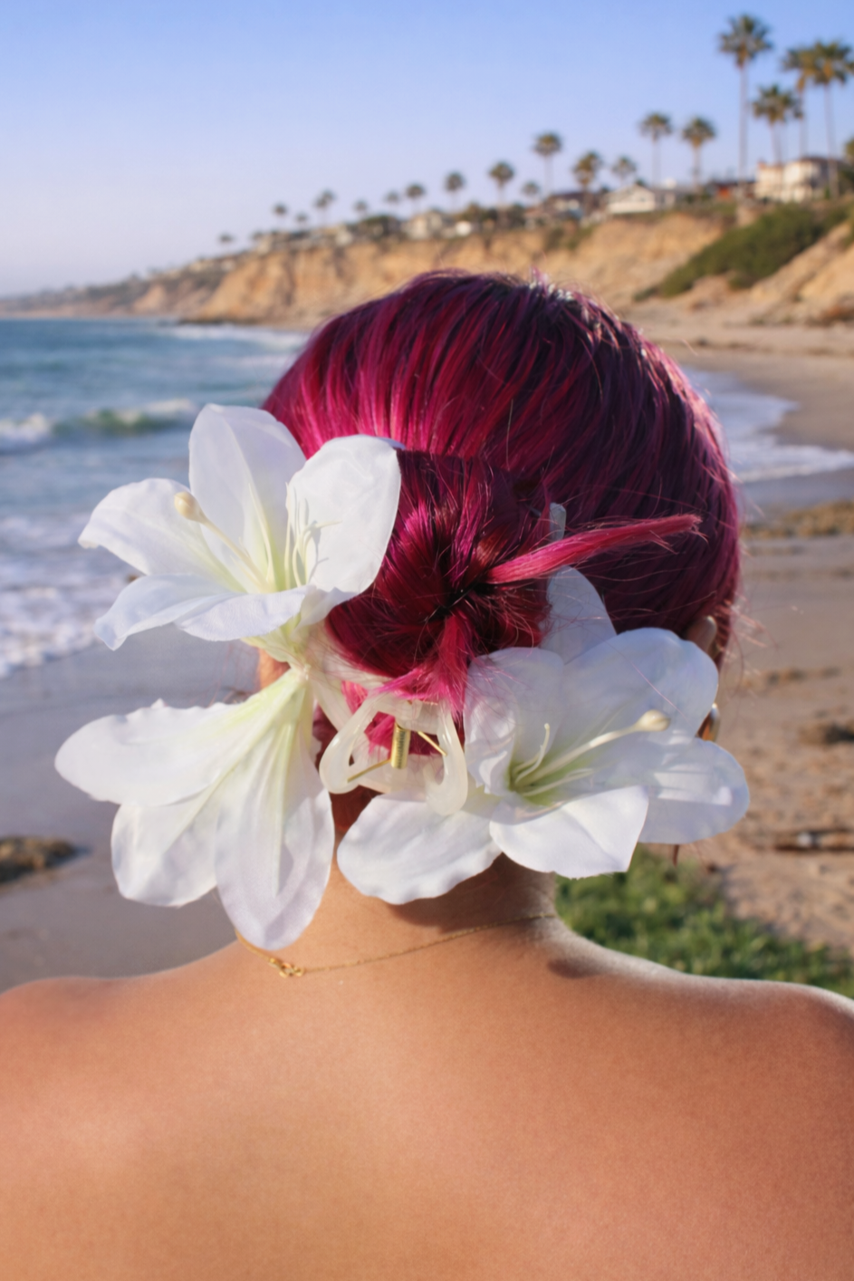 Magenta+hair+and+lilies+at+sunset.png