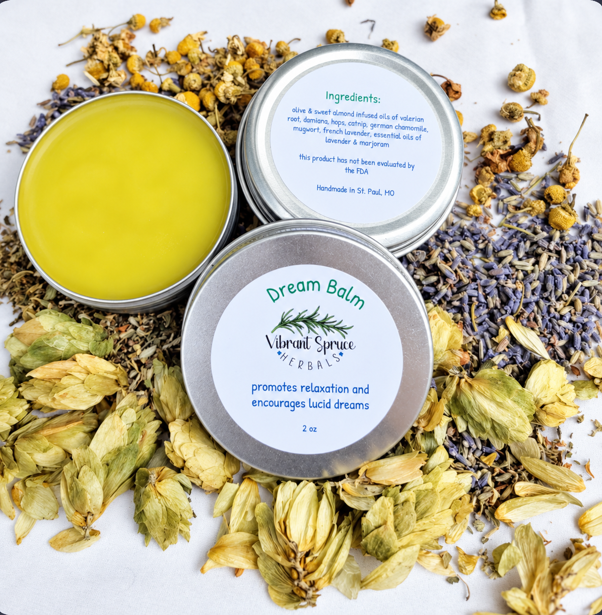 Vibrant Spruce Dream Balm Herbal Tins.png