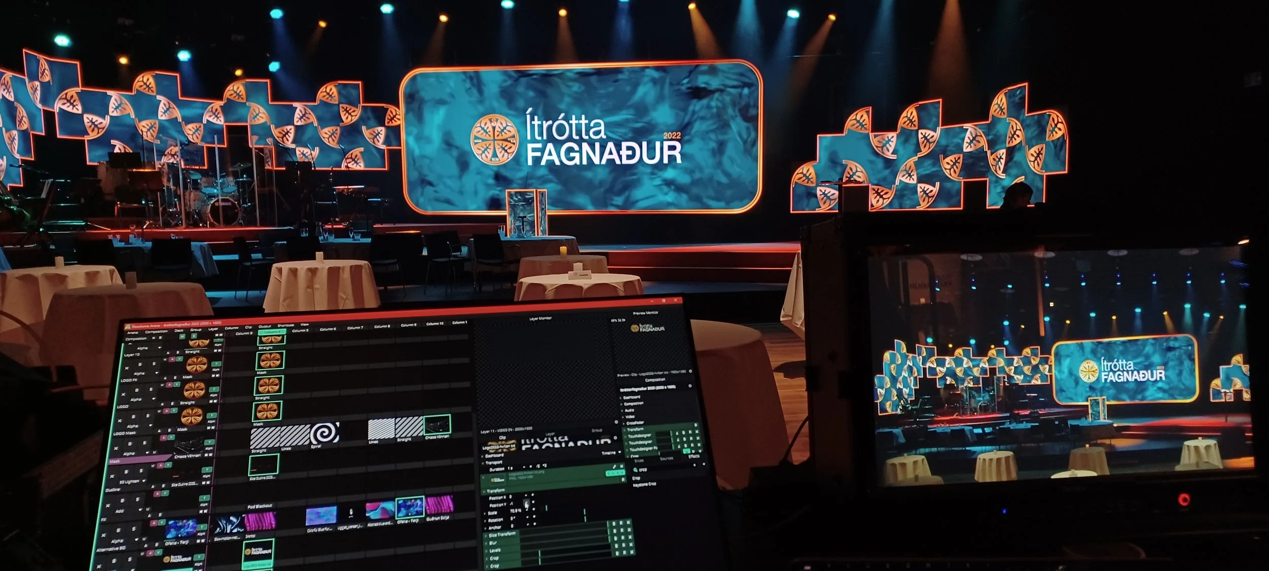 Provided visuals for Ítróttarfagnaður 2023