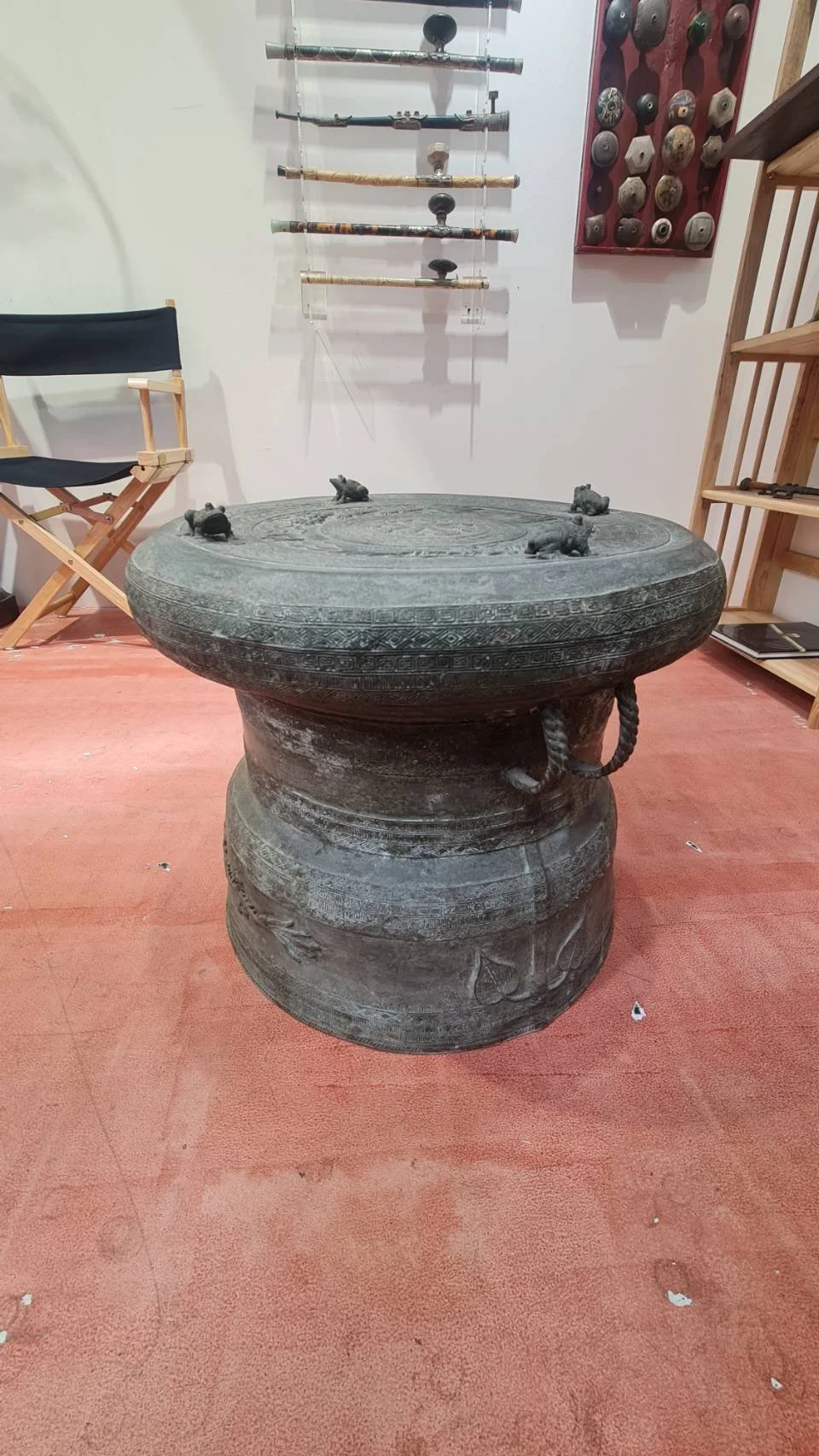 BRONZE RAIN DRUM SULAWASI (Indonesia) cerca 1880