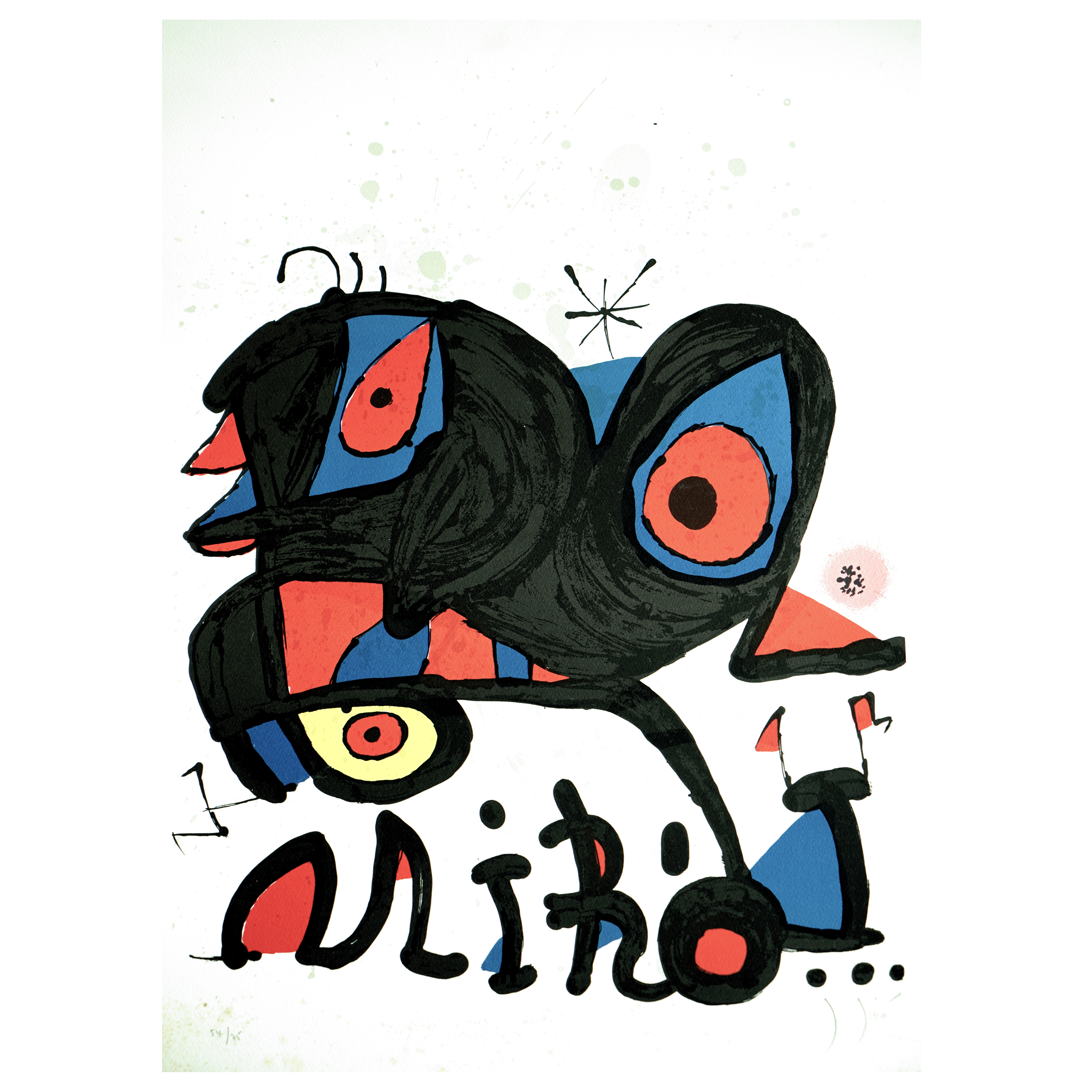 JOAN MIRO - UNTITLED LITHOGRAPH