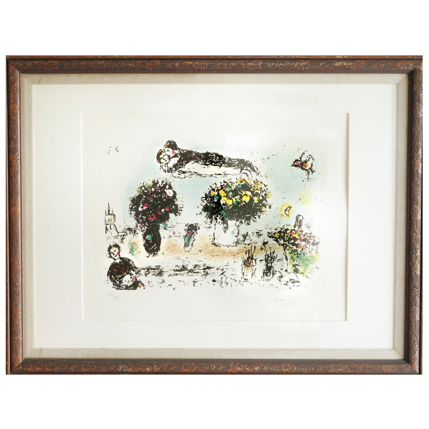 MARC CHAGALL - ORIGINAL LITHOGRAPH 28/50 — eclectic collectors