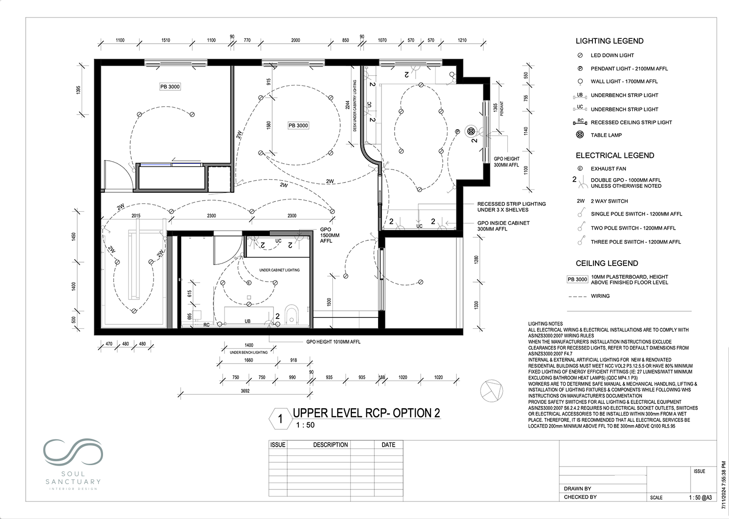 Lighting &amp; Electrical Plan