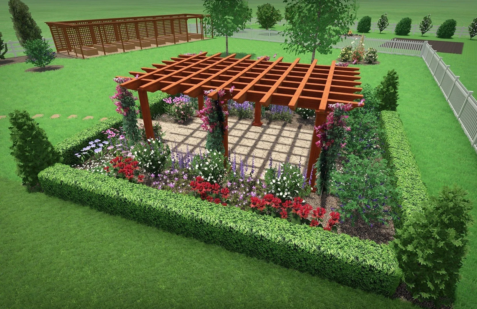 View SE over pergola beds.jpg