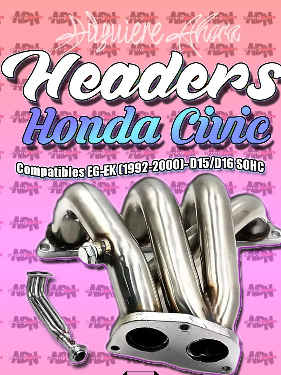 🔥 Headers Honda Civic EG&ndash;EK (1992&ndash;2000) &ndash; D15/D16 SOHC

Mejor&aacute; el flujo, gan&aacute; respuesta, obten&eacute; sonido deportivo y un look exclusivo para tu proyecto JDM.
Incluye tornillos, empaques y accesorios, fabricados en
