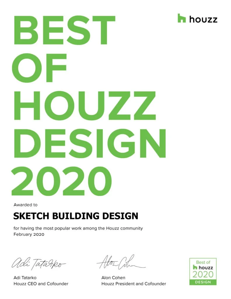 Sketch Awarded Best Of Houzz 2020