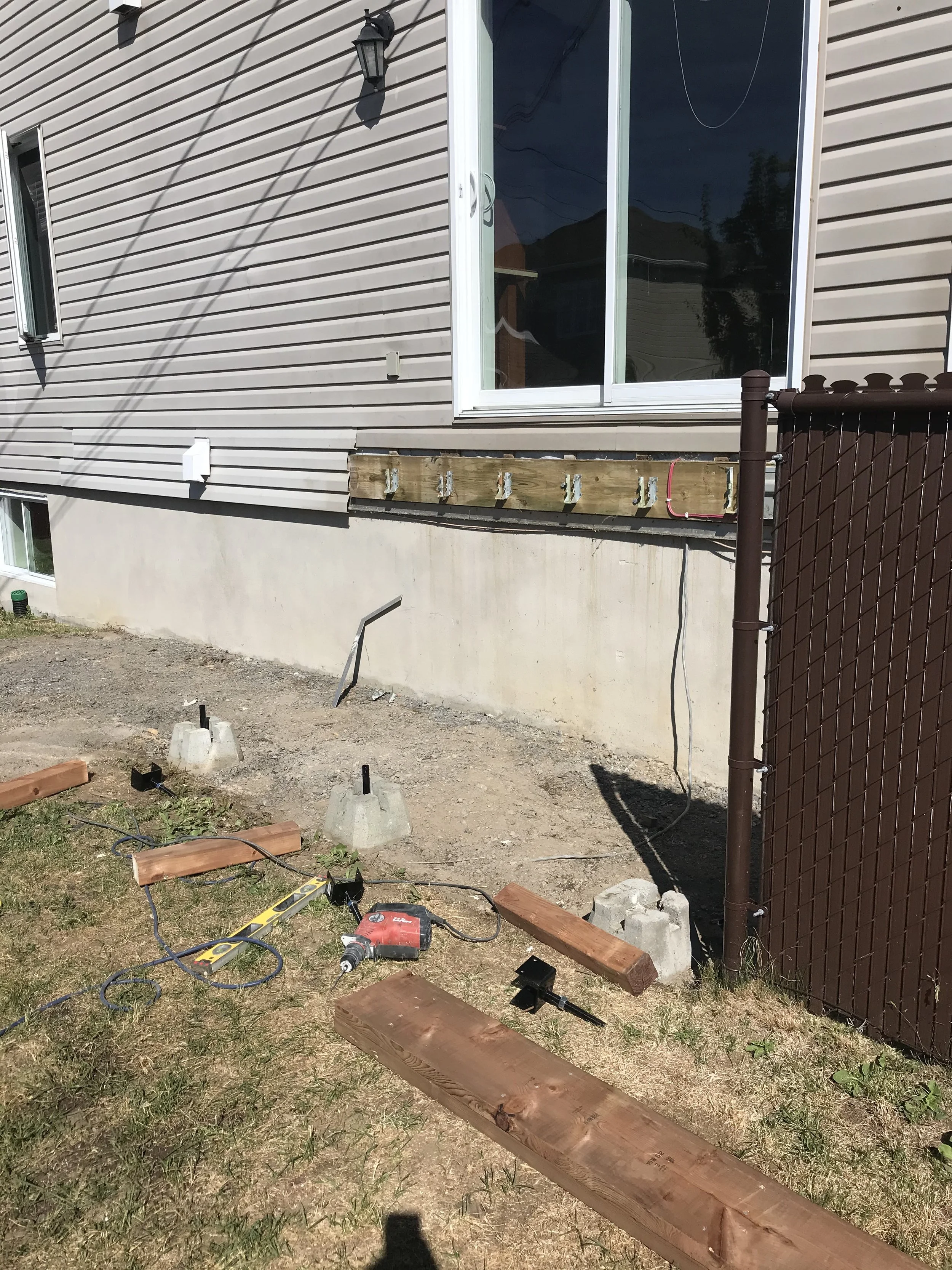 DÉMOLITION DE LA TERRASSE EXISTANTE