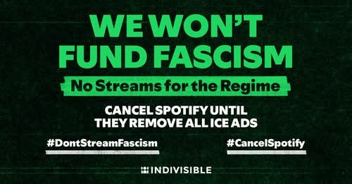 Don't Stream Fascism: Cancel Spotify