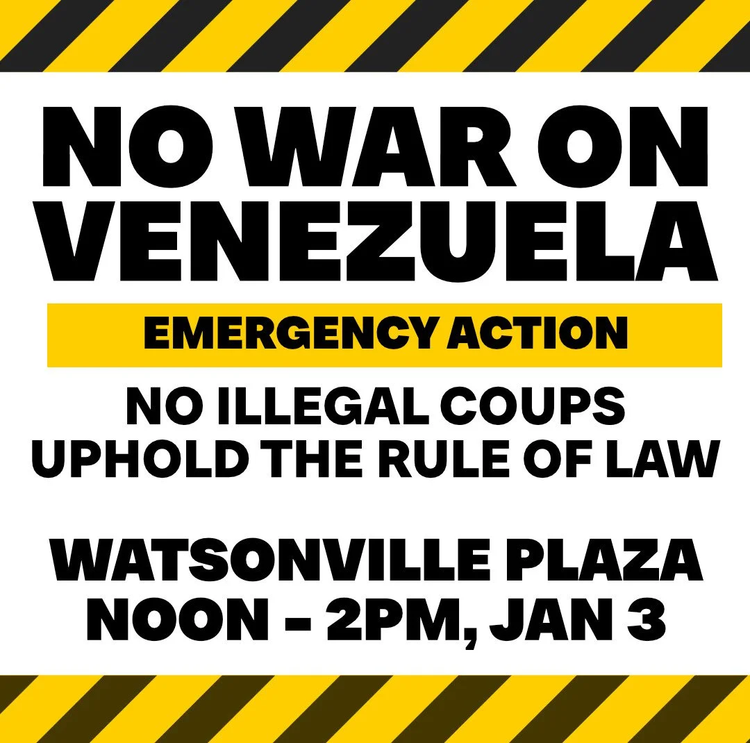 Emergency Protest: No War with Venezuela