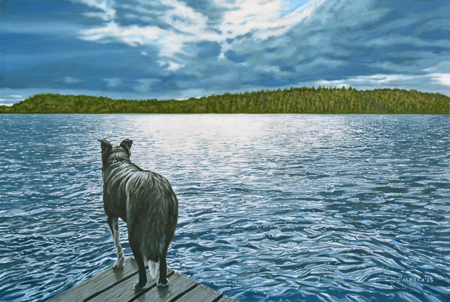 Diamond Lily, 2025, oil on canvas, 24" x 36"(Contact me about pricing)