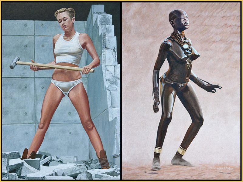 Two Icons (diptych), 2014, oil on canvas, 36" x 48"
(Contact me about pricing)