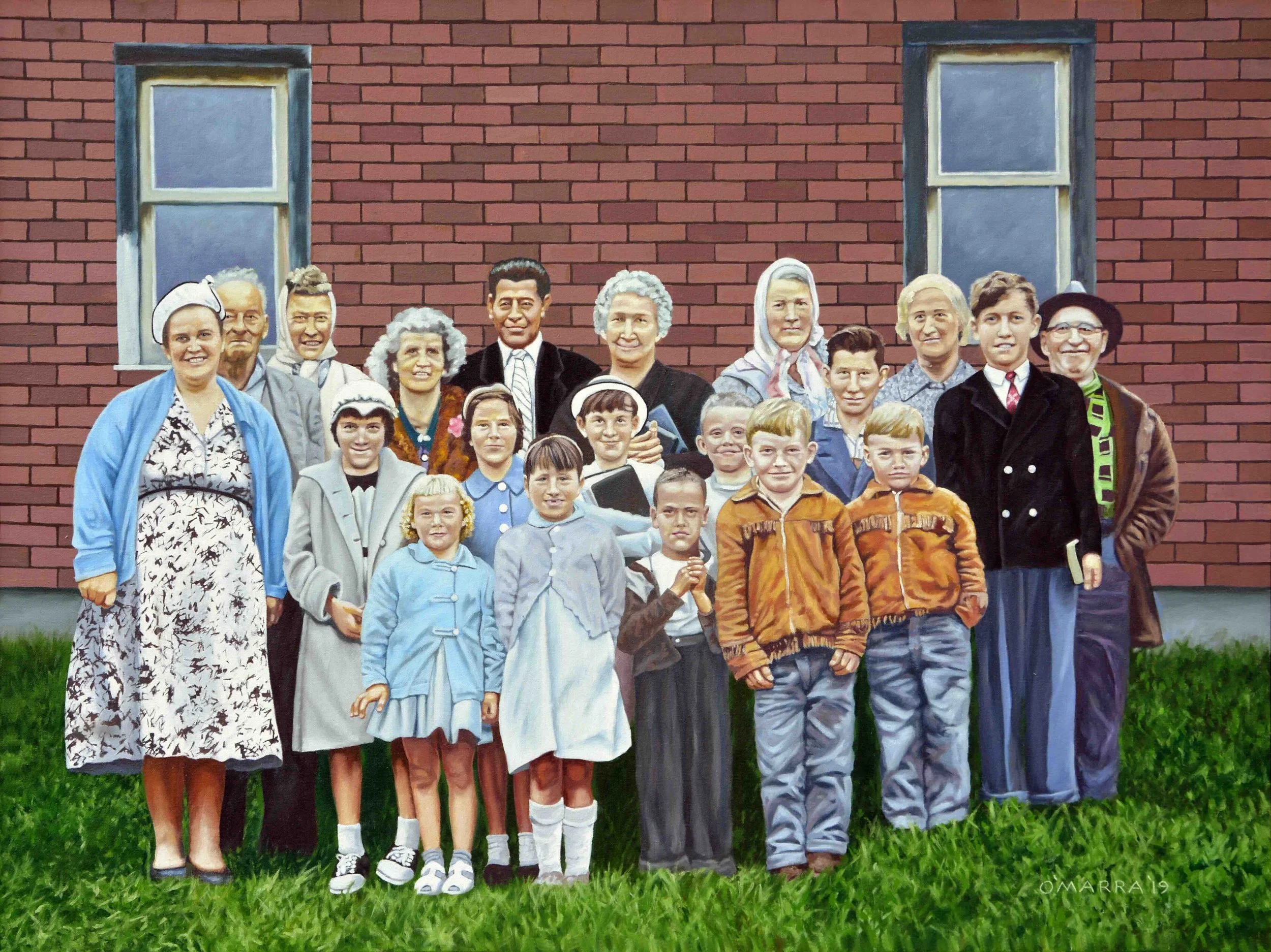 Snow Road Sunday School, oil on canvas, 33" x 44" 
(Contact me about pricing)