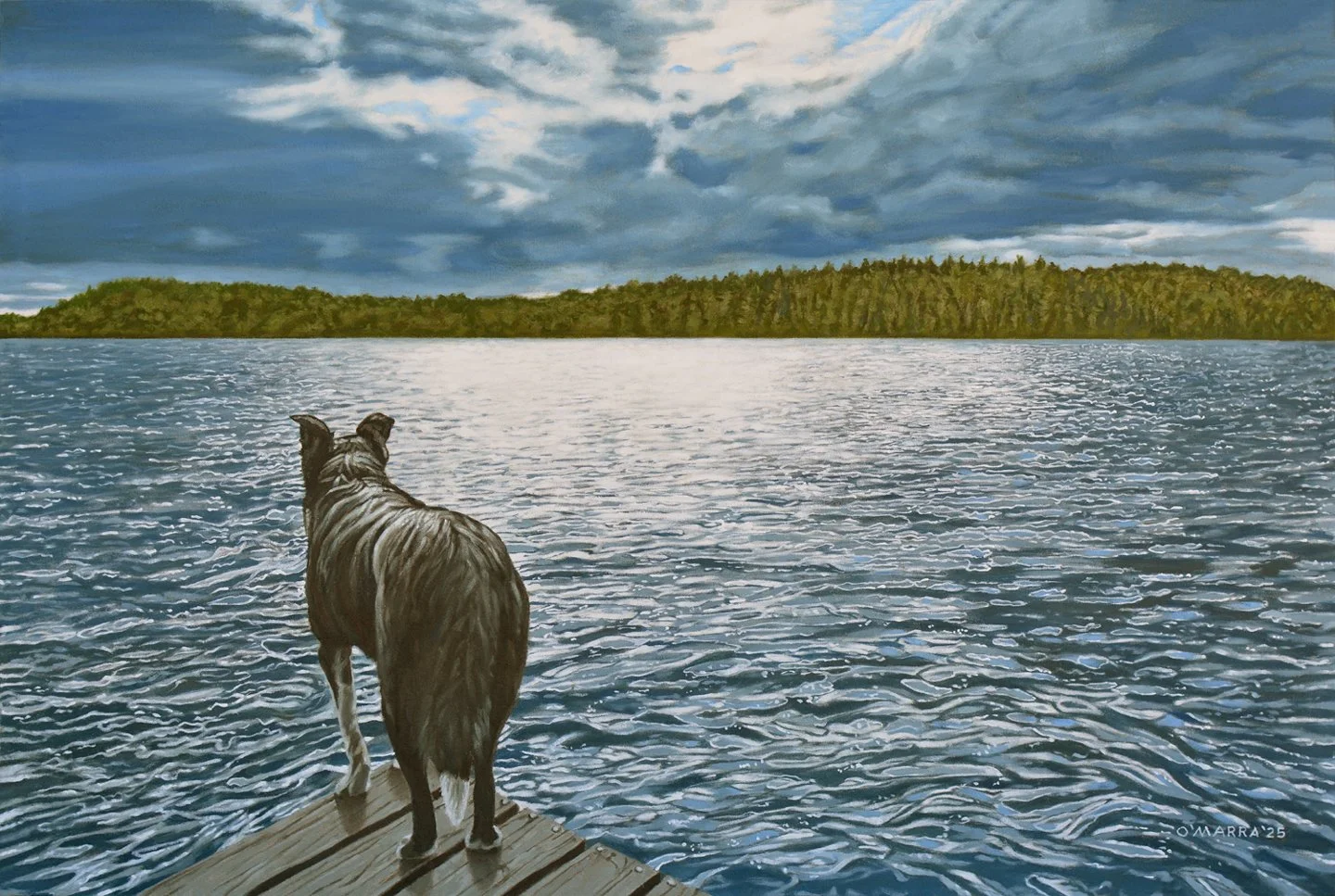  'Diamond Lily', oil on canvas, 24" x 36", 2026 (Private collection)