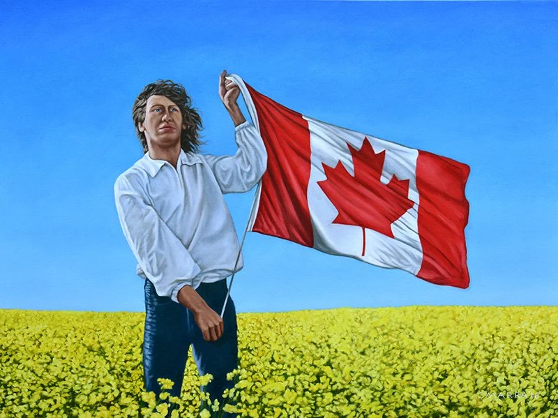 Self-portrait 1971: Let Your Freak Flag Fly, 2016, oil on canvas, 36" x 48" 
(Contact me about pricing)