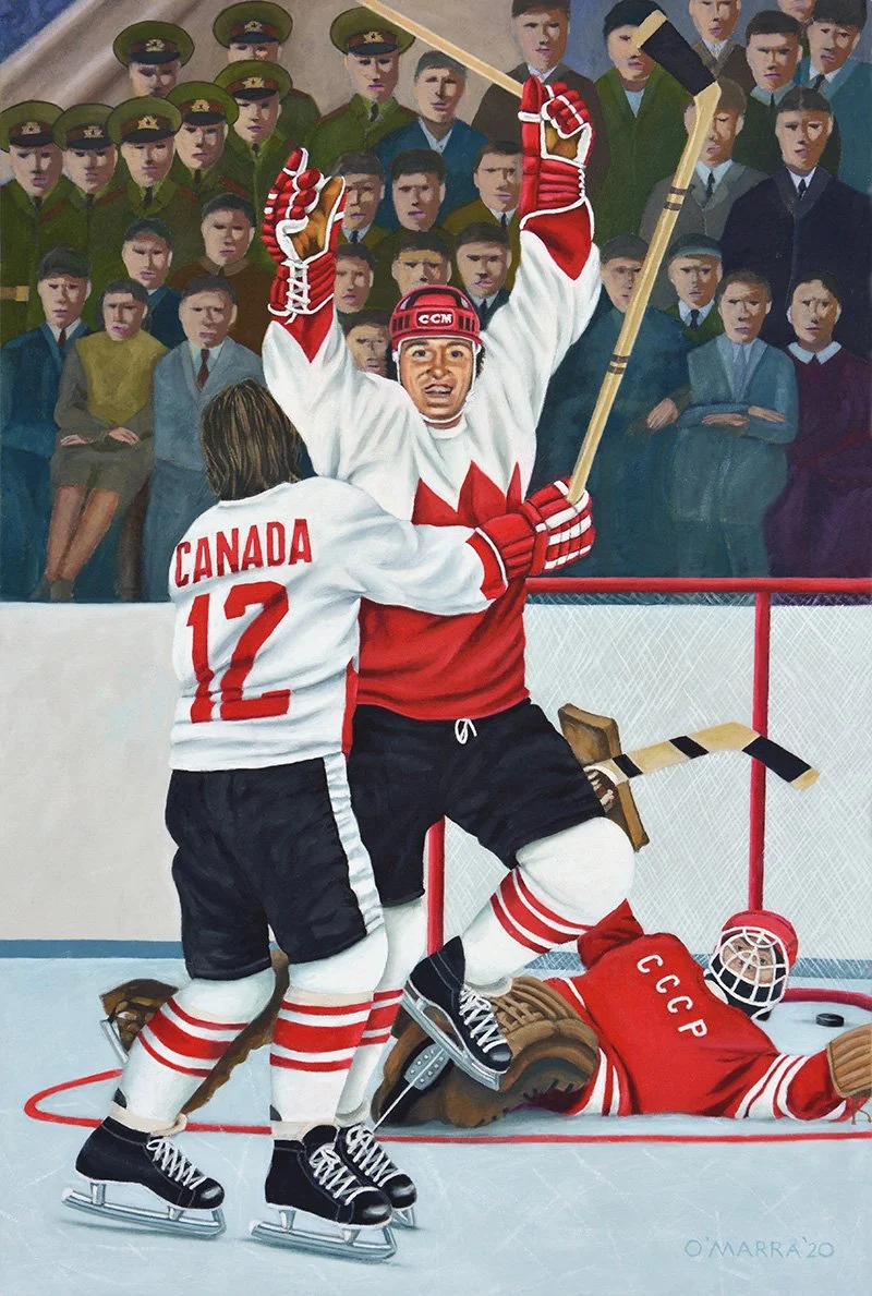  'The Goal', oil on canvas, 36" x 24", 2020 (Contact me about pricing.)