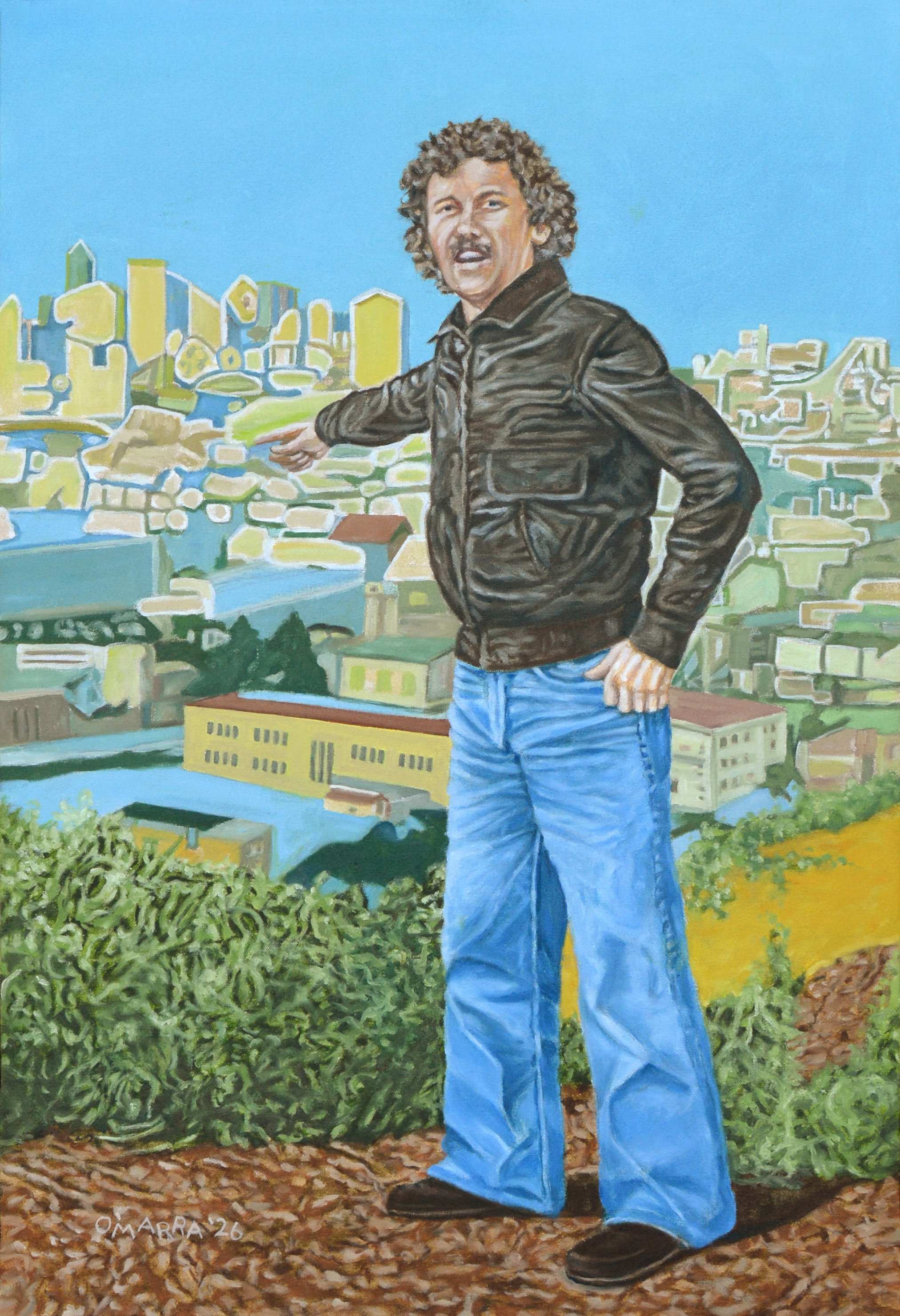 'AI AO SF 76', oil on canvas, 28" x 19", 2026 (Contact me about pricing.) 