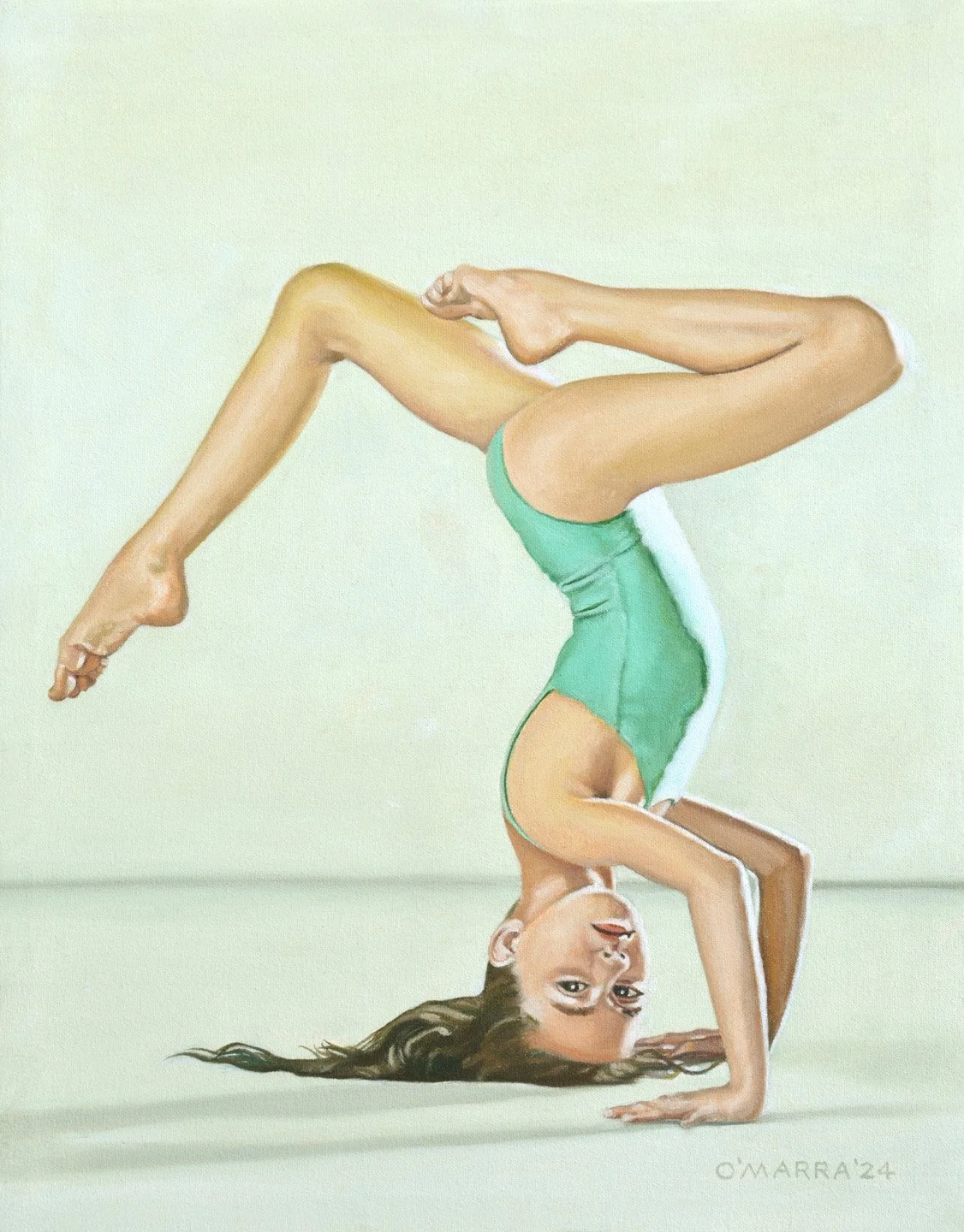 Vargas Girl, 2024, oil on canvas, 23" x 18"​
(Contact me about pricing)