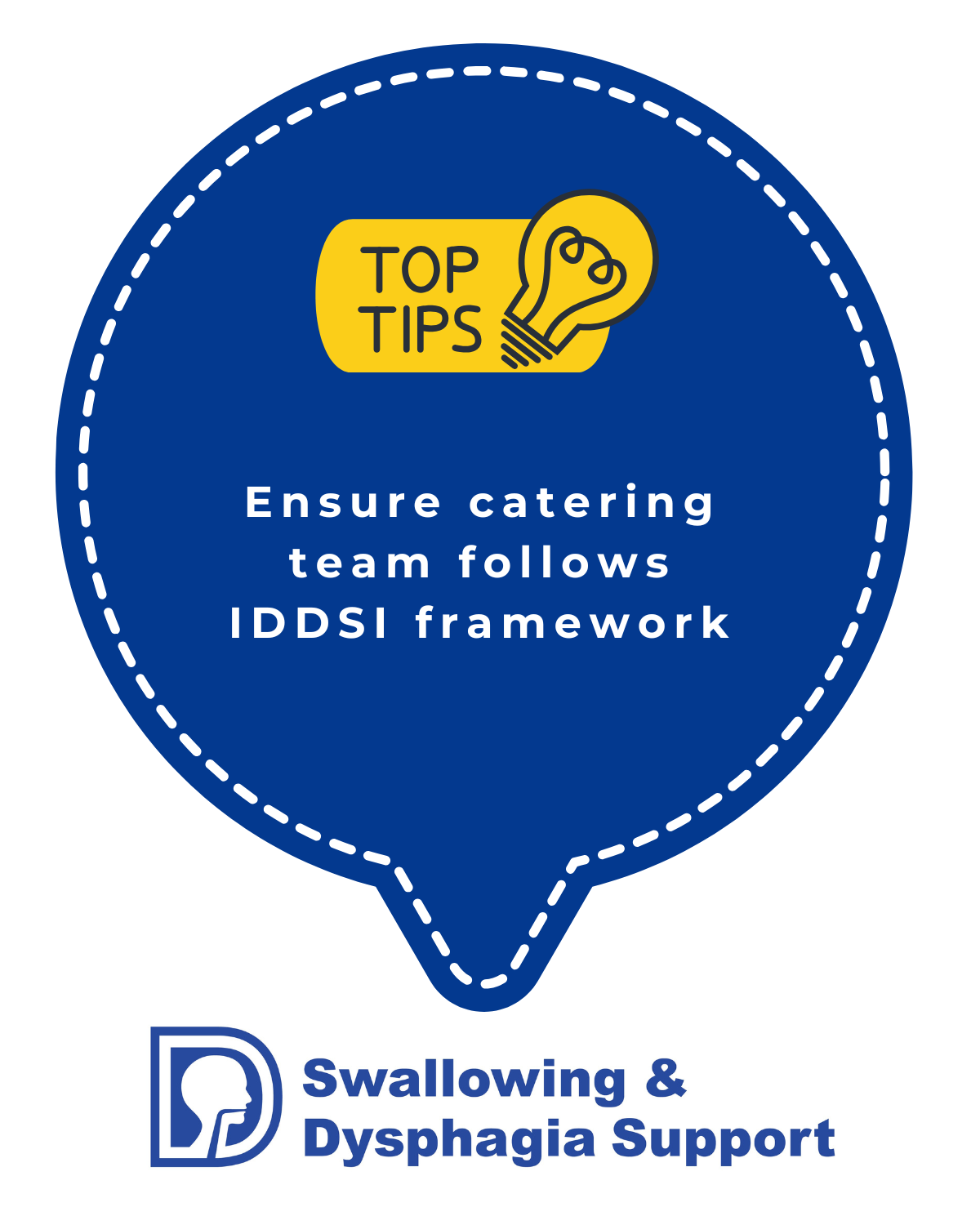 A free download poster to remind aged care catering team to follow IDDSI framework