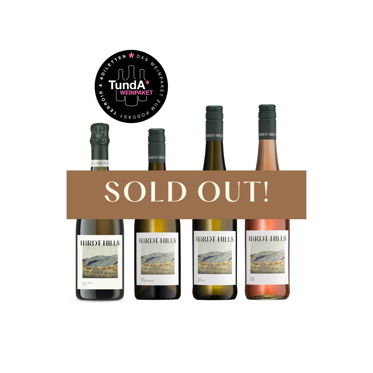 4er TundA Weinpaket | Limitiert | 2025 CHARDONNAY, RIESLING, ROSÉ, CUVÉE ROSÉ