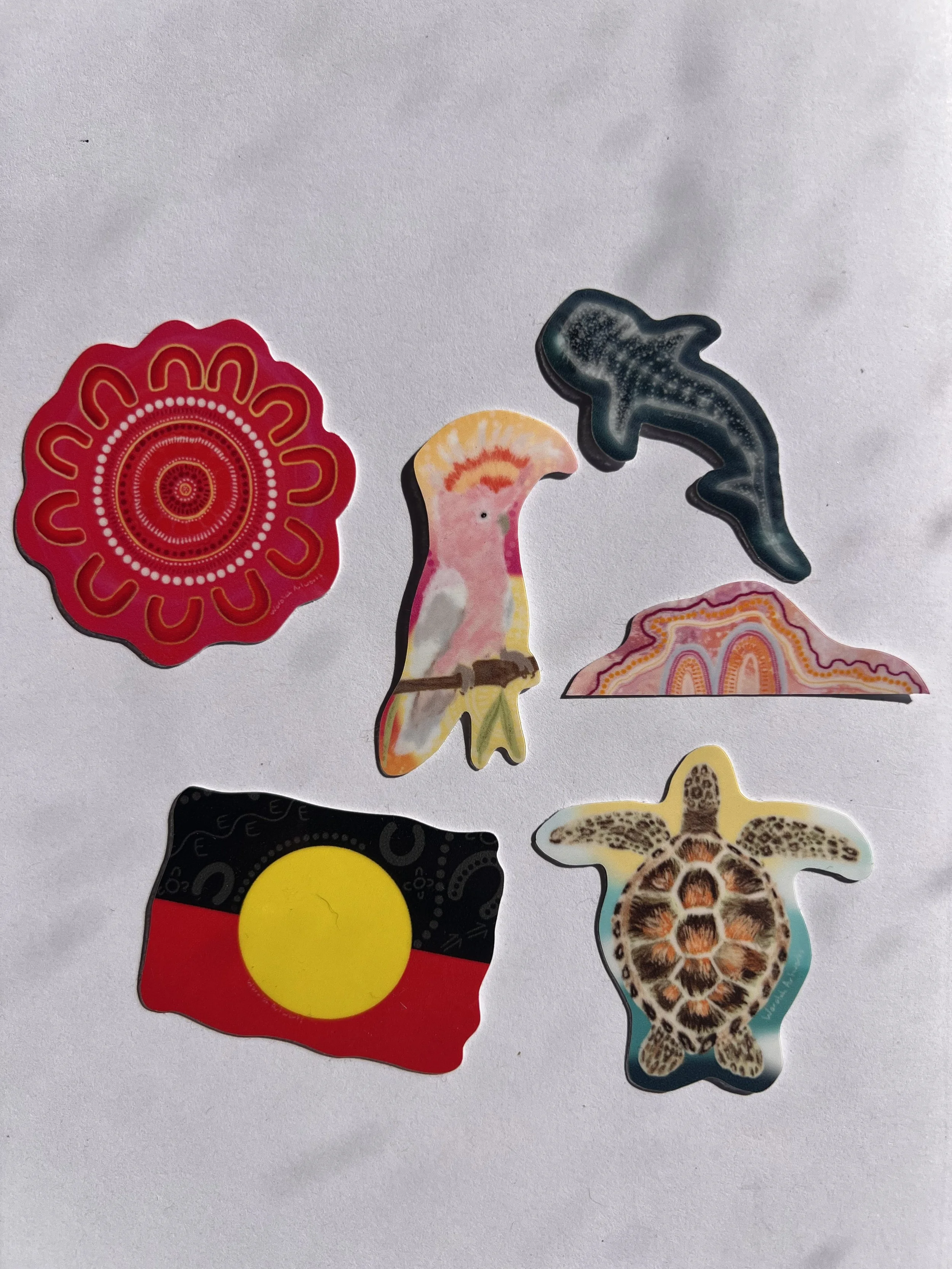 Waterproof 6 sticker pack