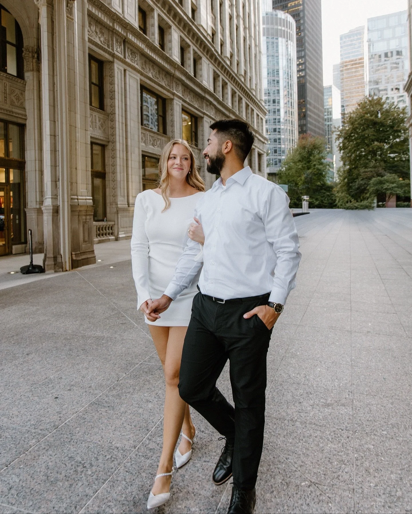 madi + david just hanging out in the city 🤍