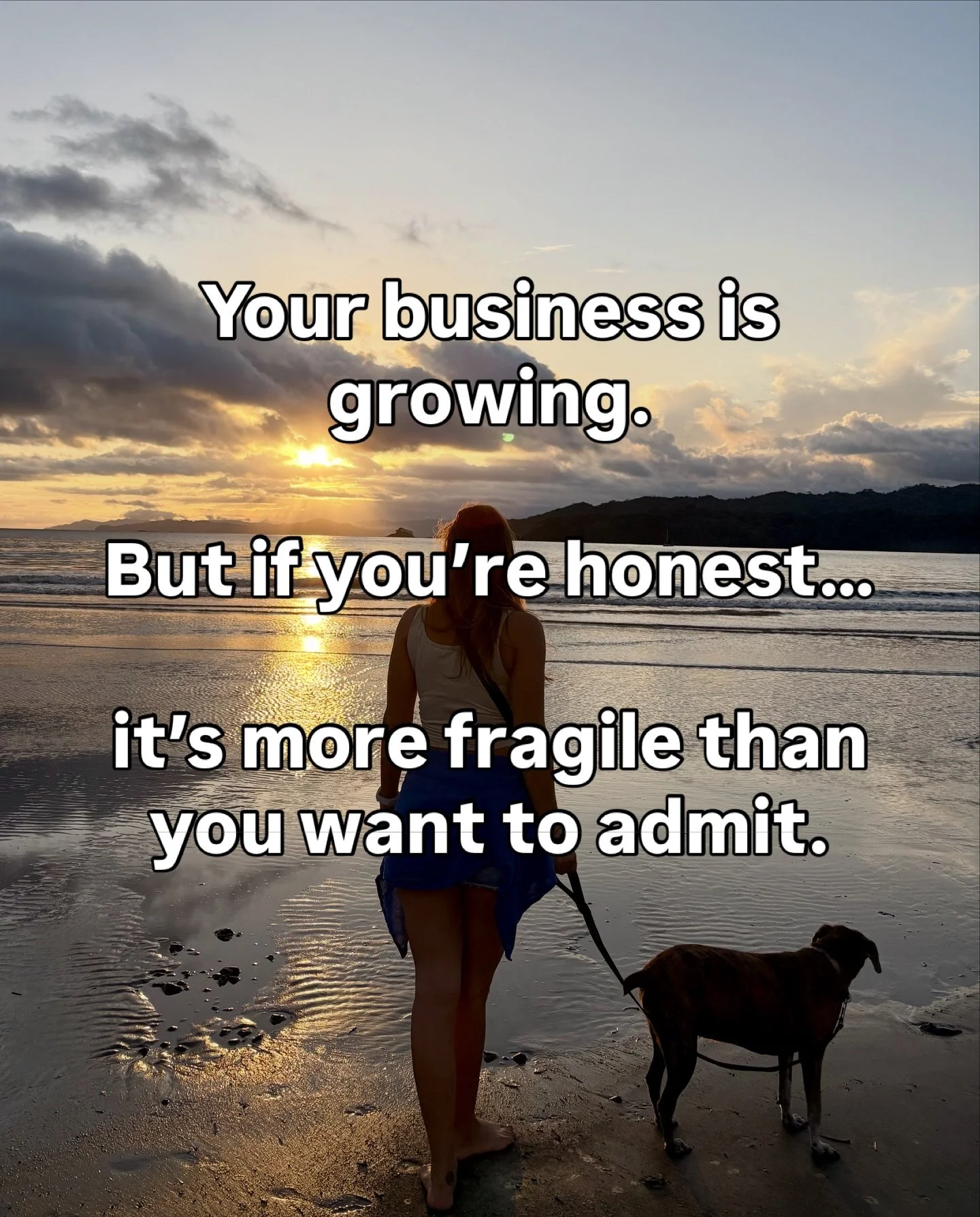 There&rsquo;s a version of success that feels a lot heavier than it looks.

Where things are working&hellip;
but only because you&rsquo;re constantly involved.

You&rsquo;ve compensated for gaps so many times
you don&rsquo;t even register them as gap