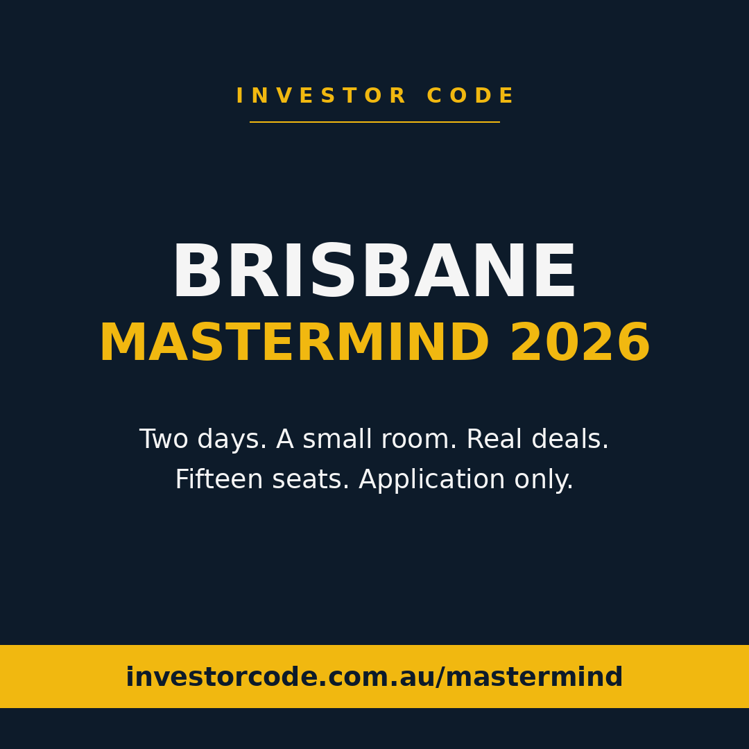 Commercial Property Mastermind Brisbane 2026: Two Days, Fifteen Investors, Real Deals