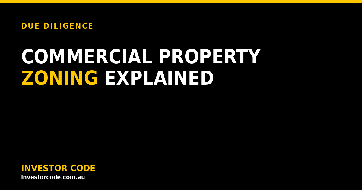 Commercial Property Zoning in Australia: What a Building Is Allowed to Be