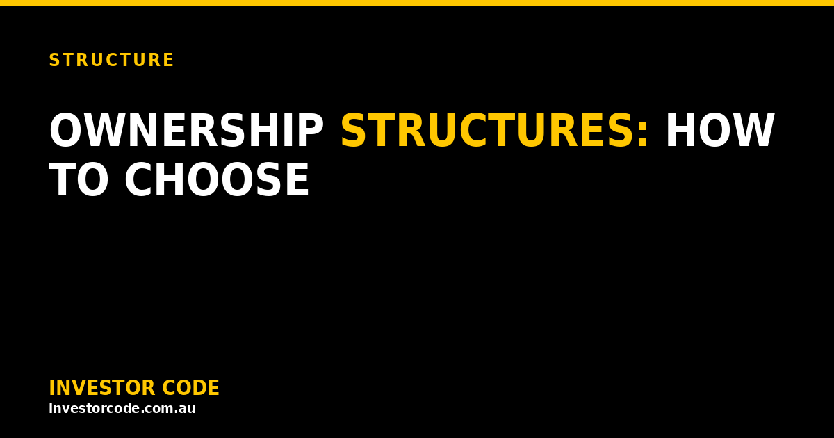 Commercial Property Ownership Structures in Australia: How to Choose