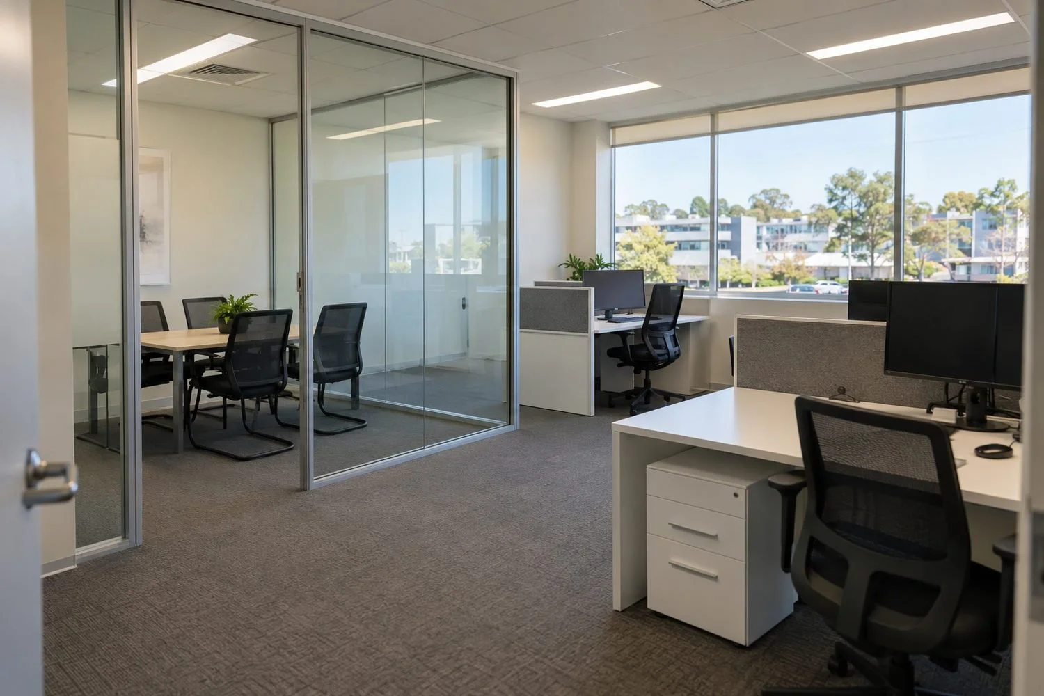 Small strata office suite of the kind often leased on a gross or semi-gross lease