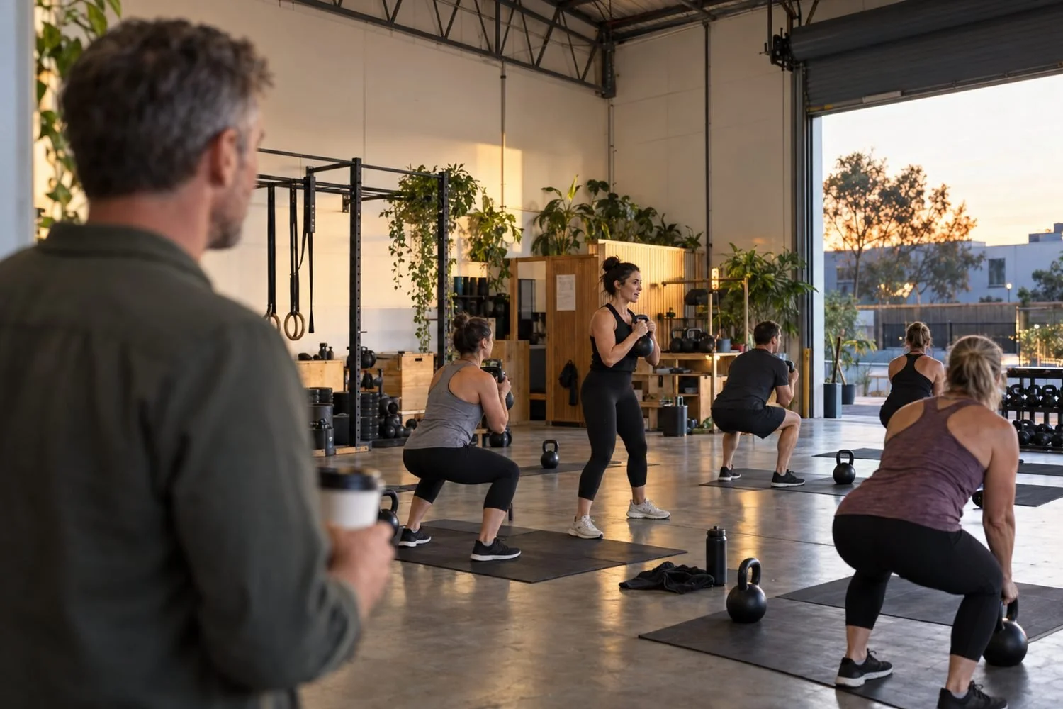Fitness studio operating in a converted industrial unit, showing how commercial property zoning and permitted use widen the tenant pool