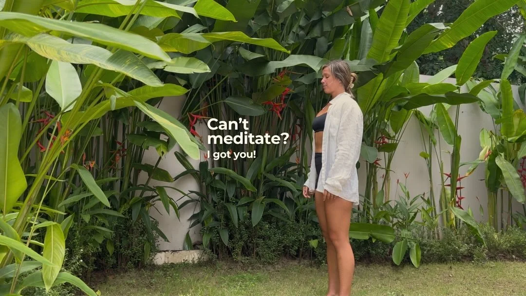 Sometimes when we&rsquo;re overactive in the mind, doing a meditation won&rsquo;t help. The body needs to release some tension first. 

If you&rsquo;re someone who finds meditation difficult but you still want to be able to get out of your head, this