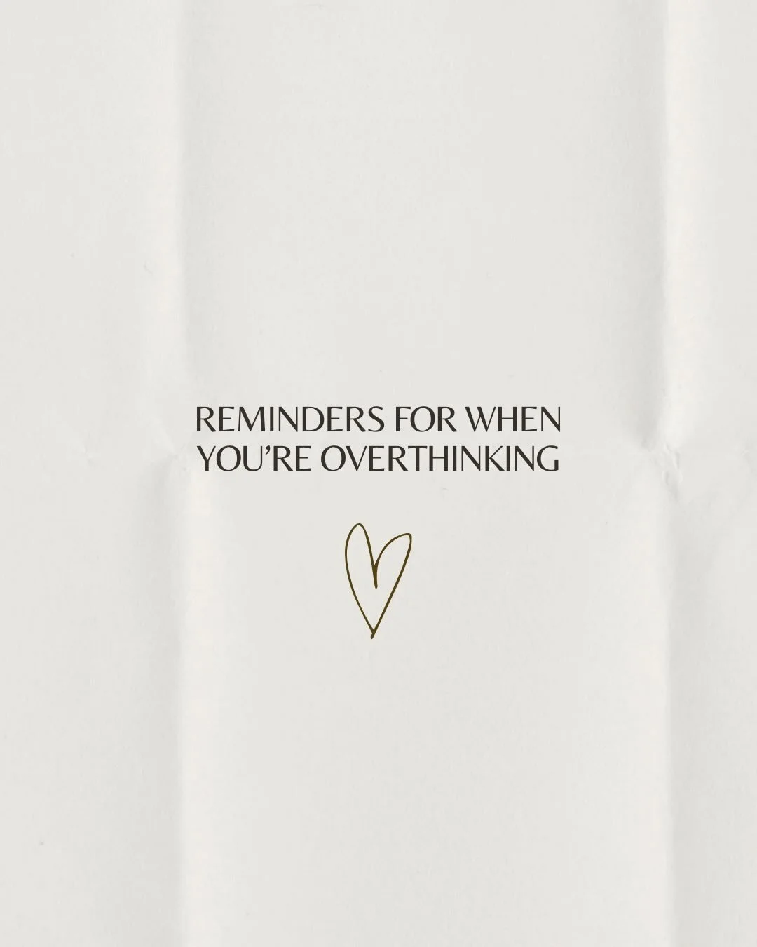 Reminders for you overthinkers out there ❤️

Follow @seachange.coaching for more reminders like this