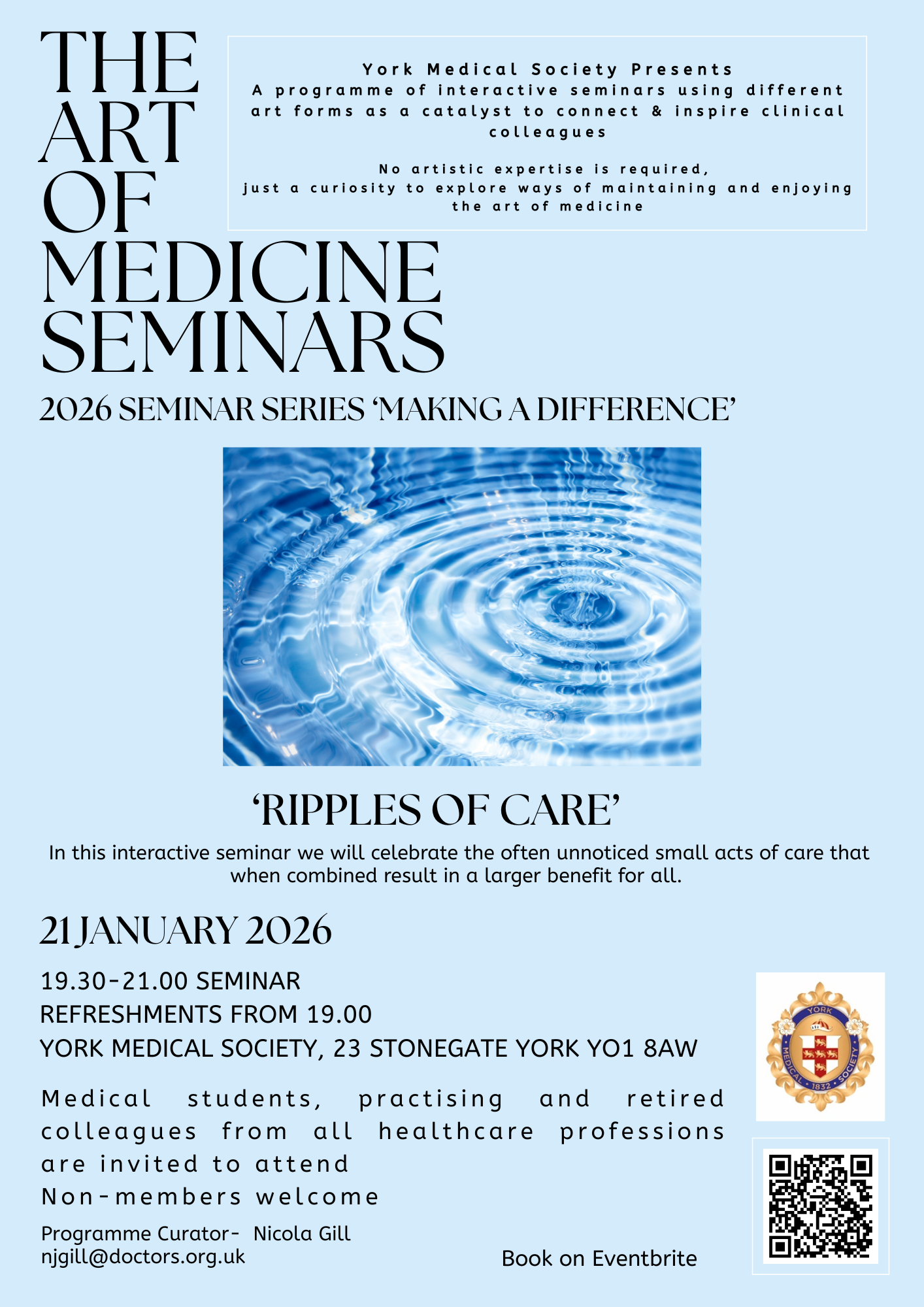 Art of Medicine Seminar: Making a Difference - Ripples of Care